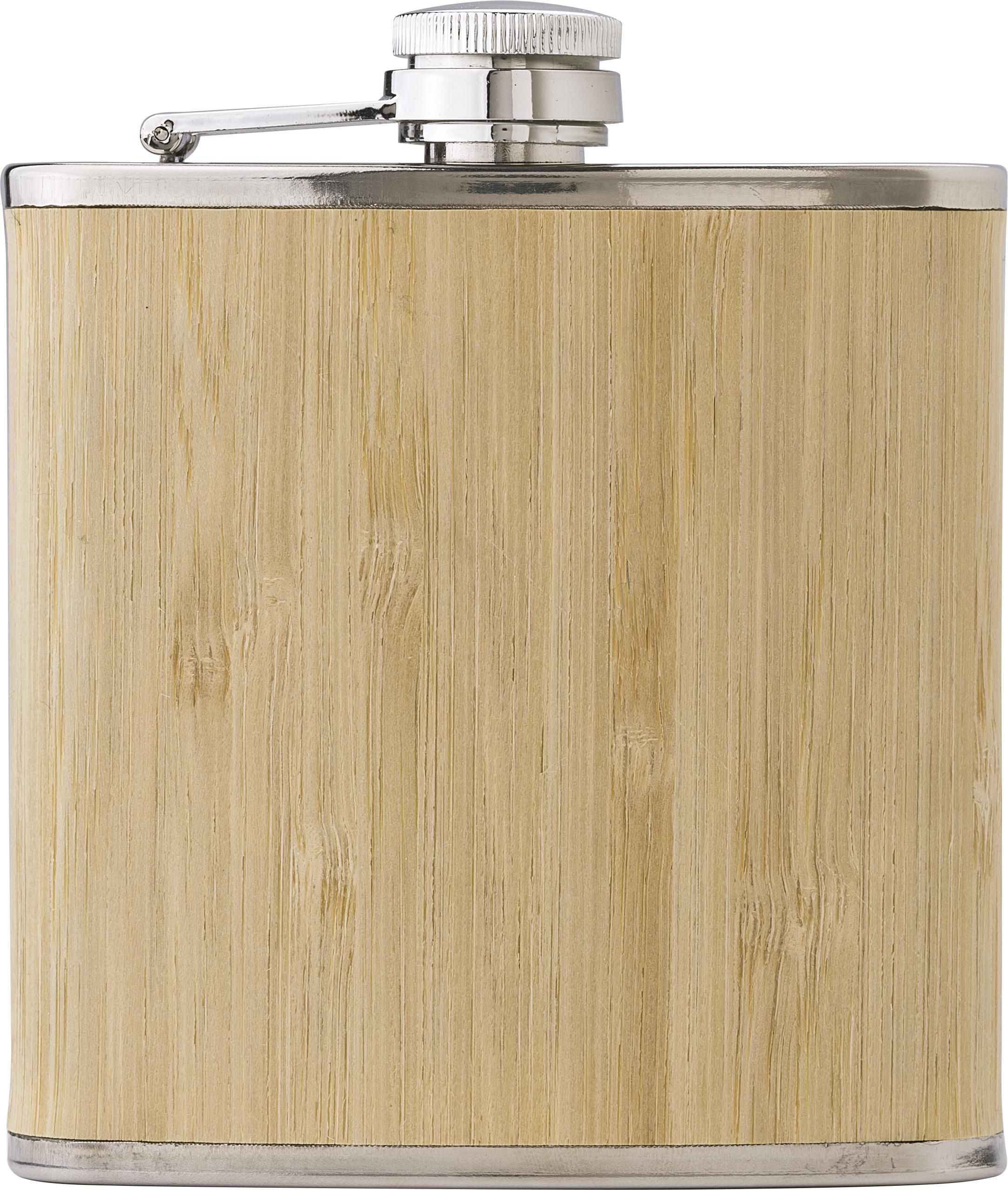 Petaca de acero inox. y bambú Hayden