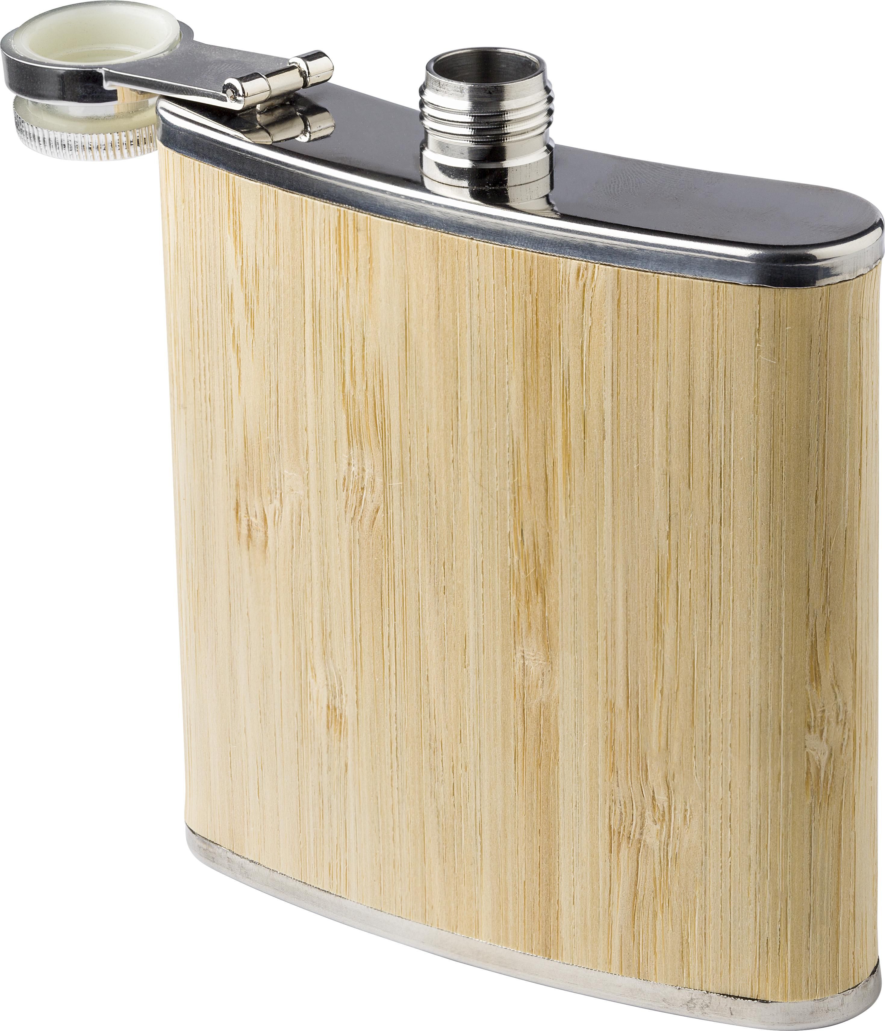 Petaca de acero inox. y bambú Hayden