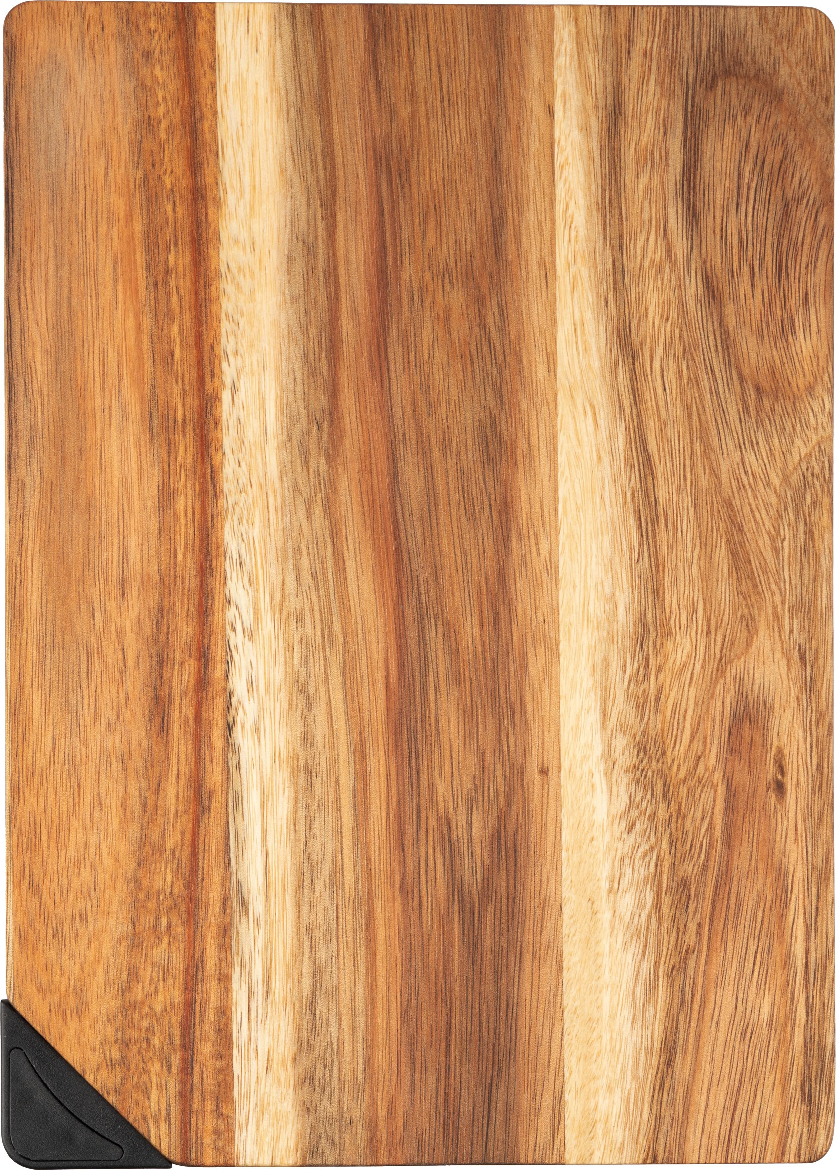 Tabla de madera de acacia con afilador Heinz