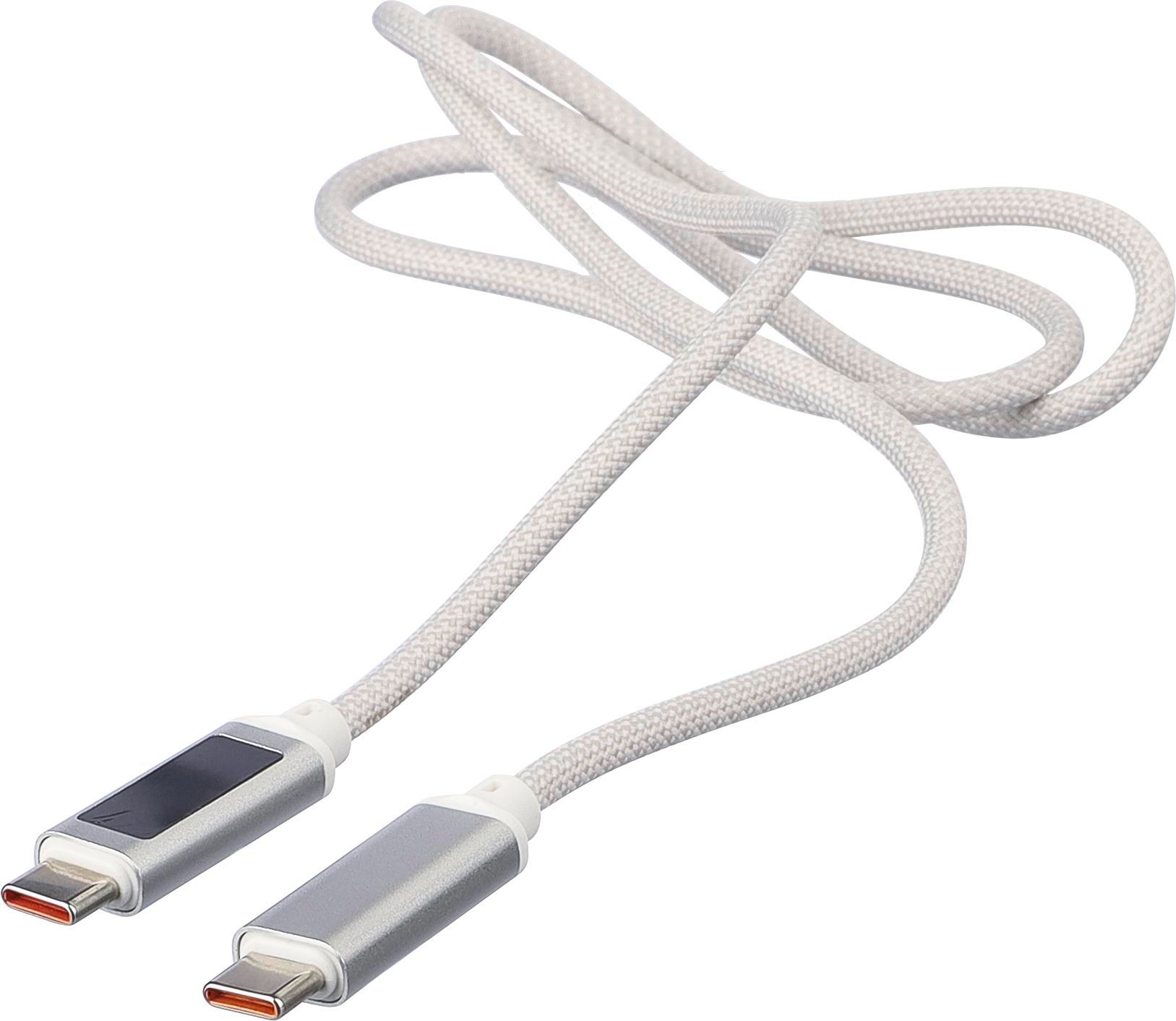 Cable de carga y transferencia 65W de nailon Claudia