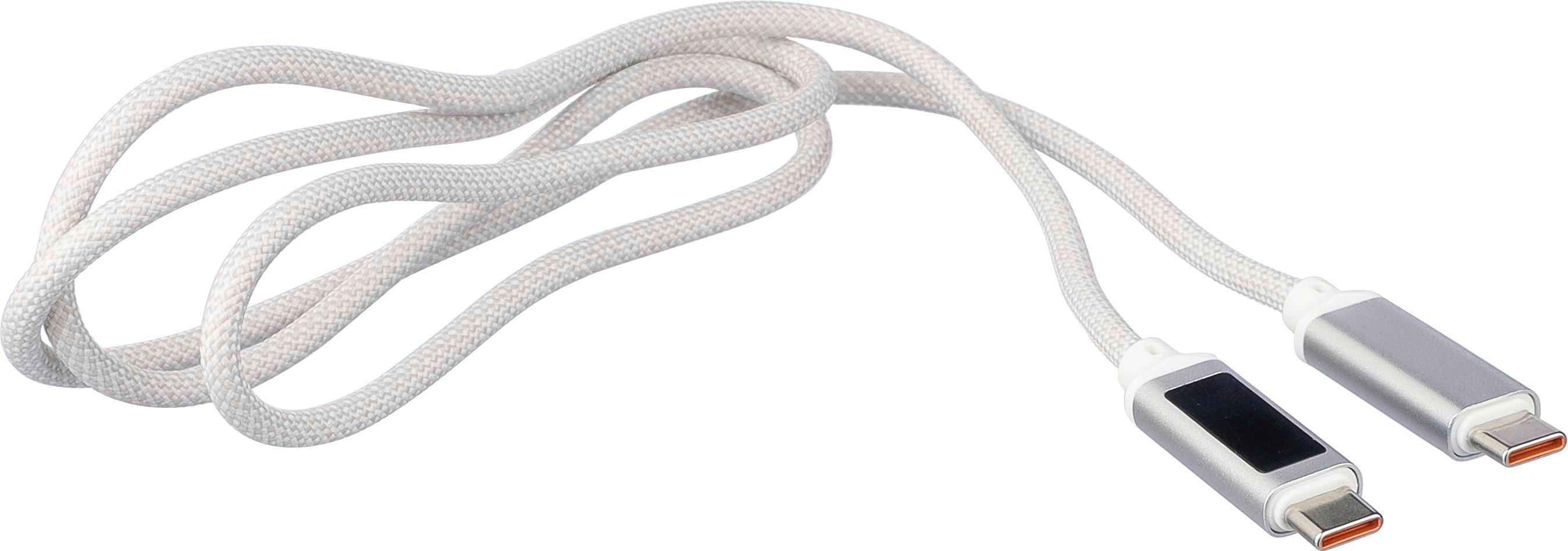Cable de carga y transferencia 65W de nailon Claudia