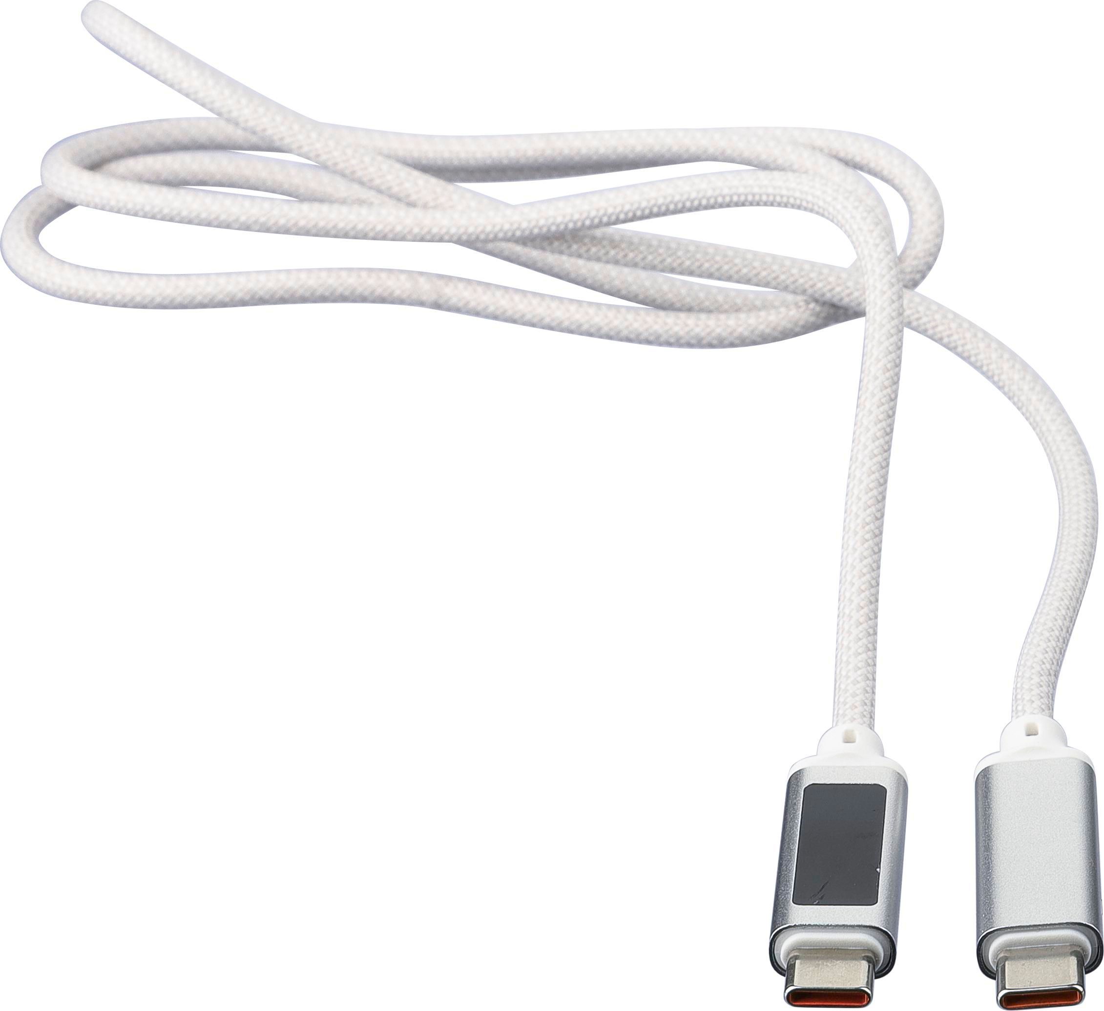 Cable de carga y transferencia 65W de nailon Claudia