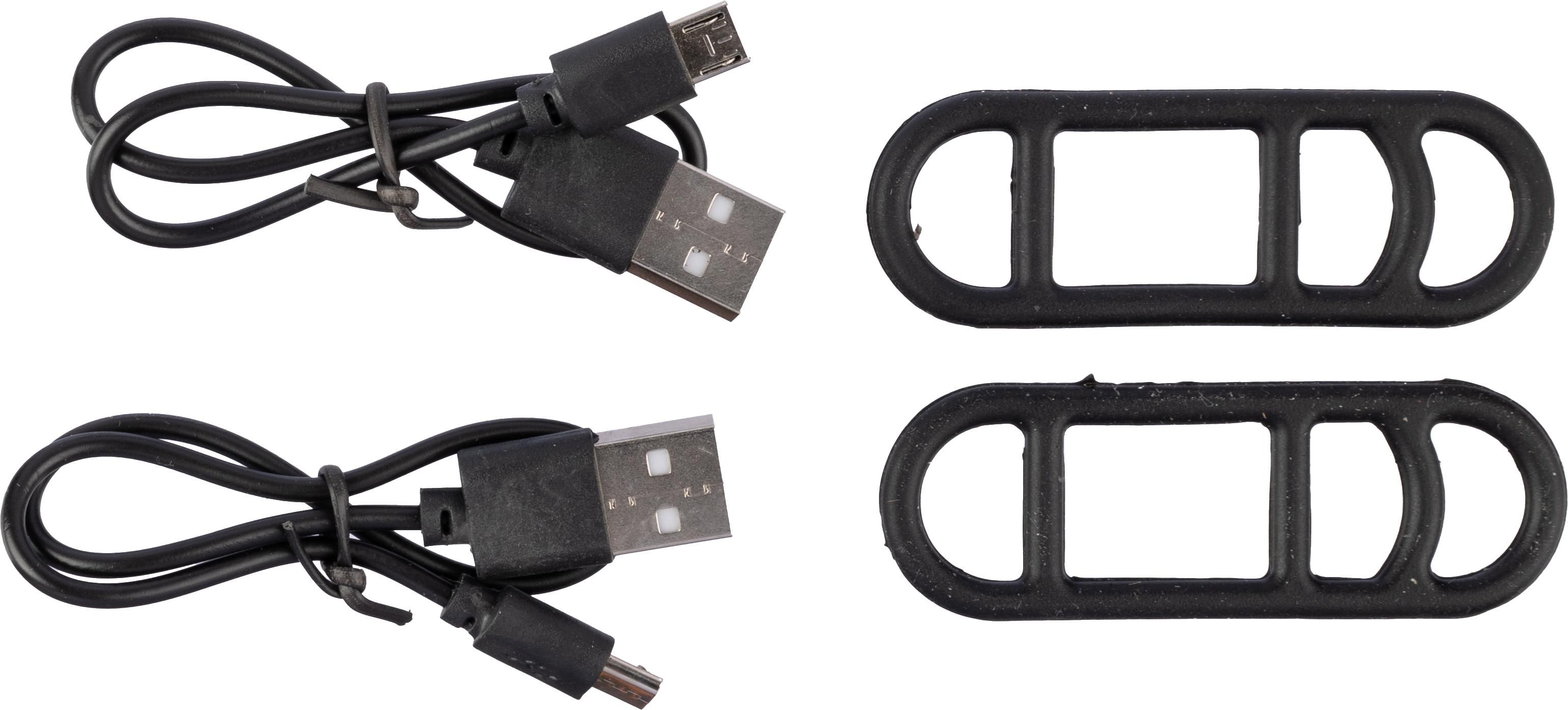Luces de bicicleta recargables de ABS Elisabeth