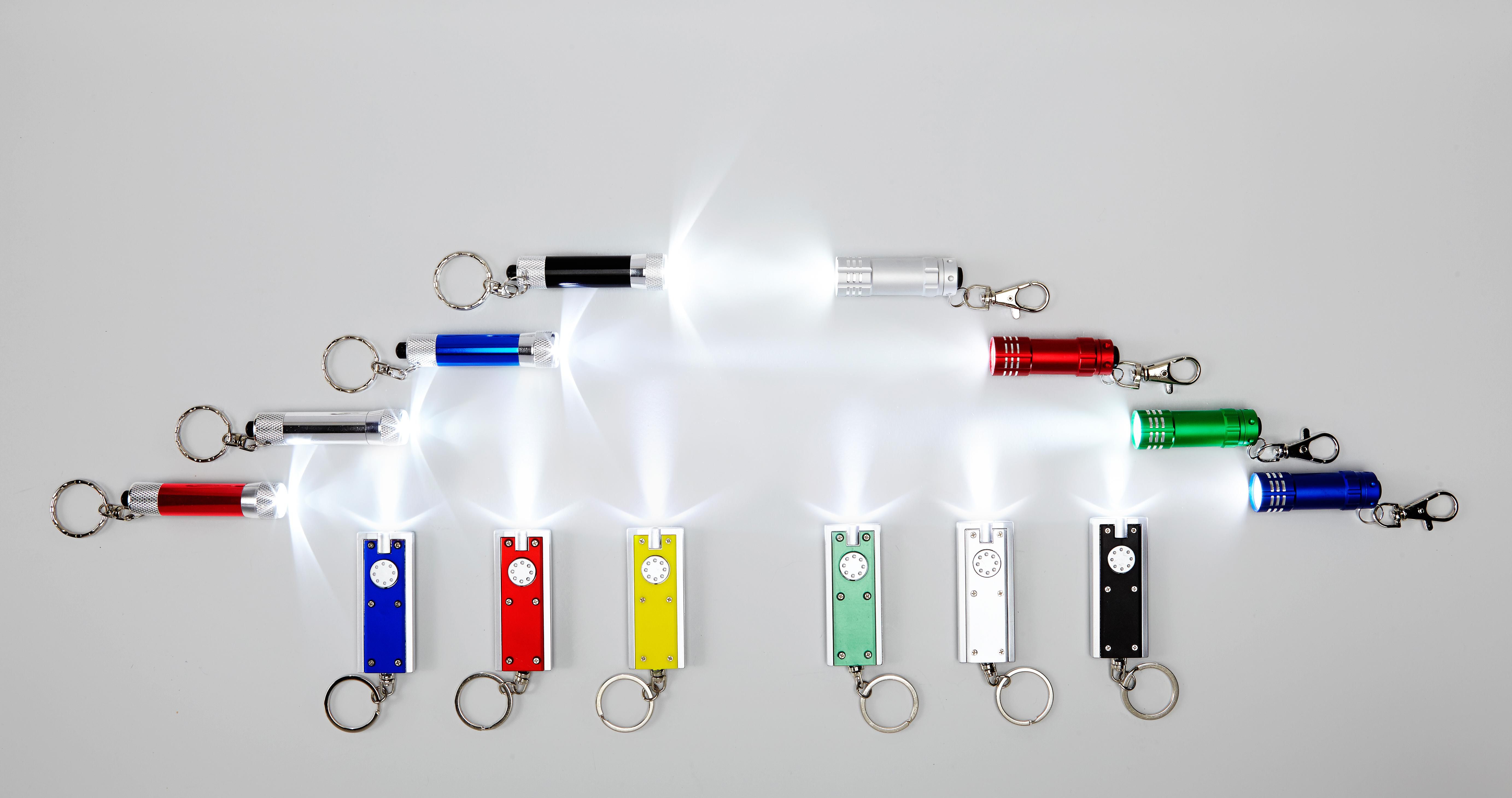 Llavero de aluminio con LED Anna