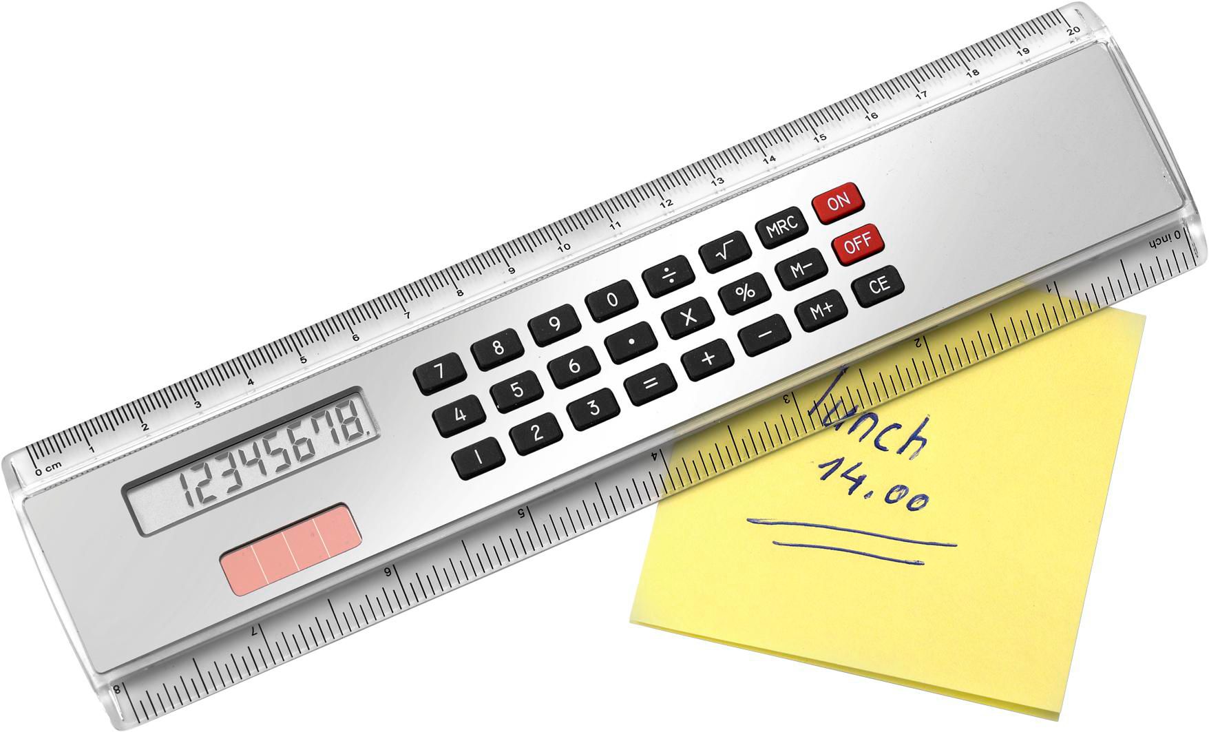 Regla de ABS con calculadora Heather