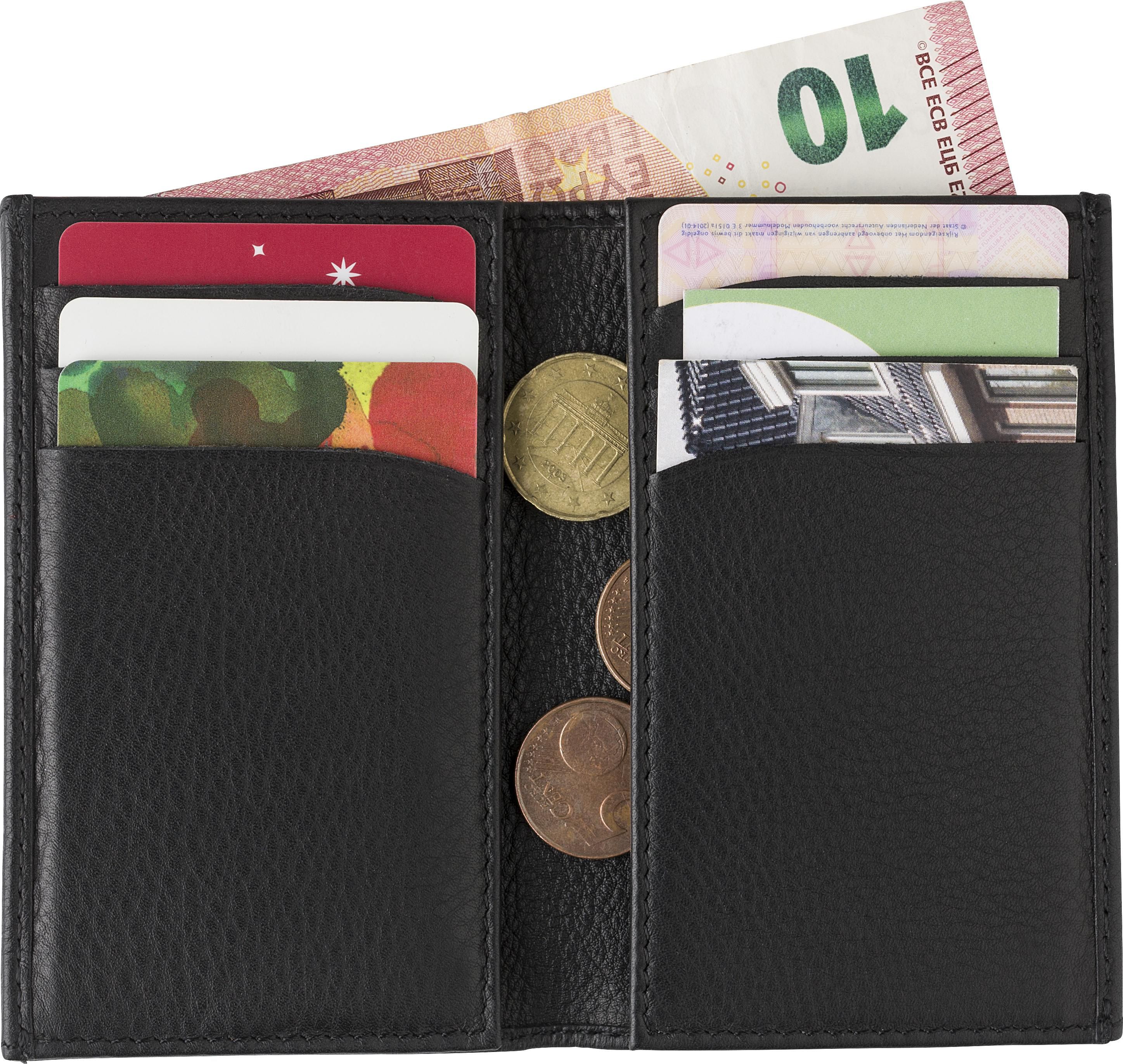 Tarjetero RFID de piel Roy