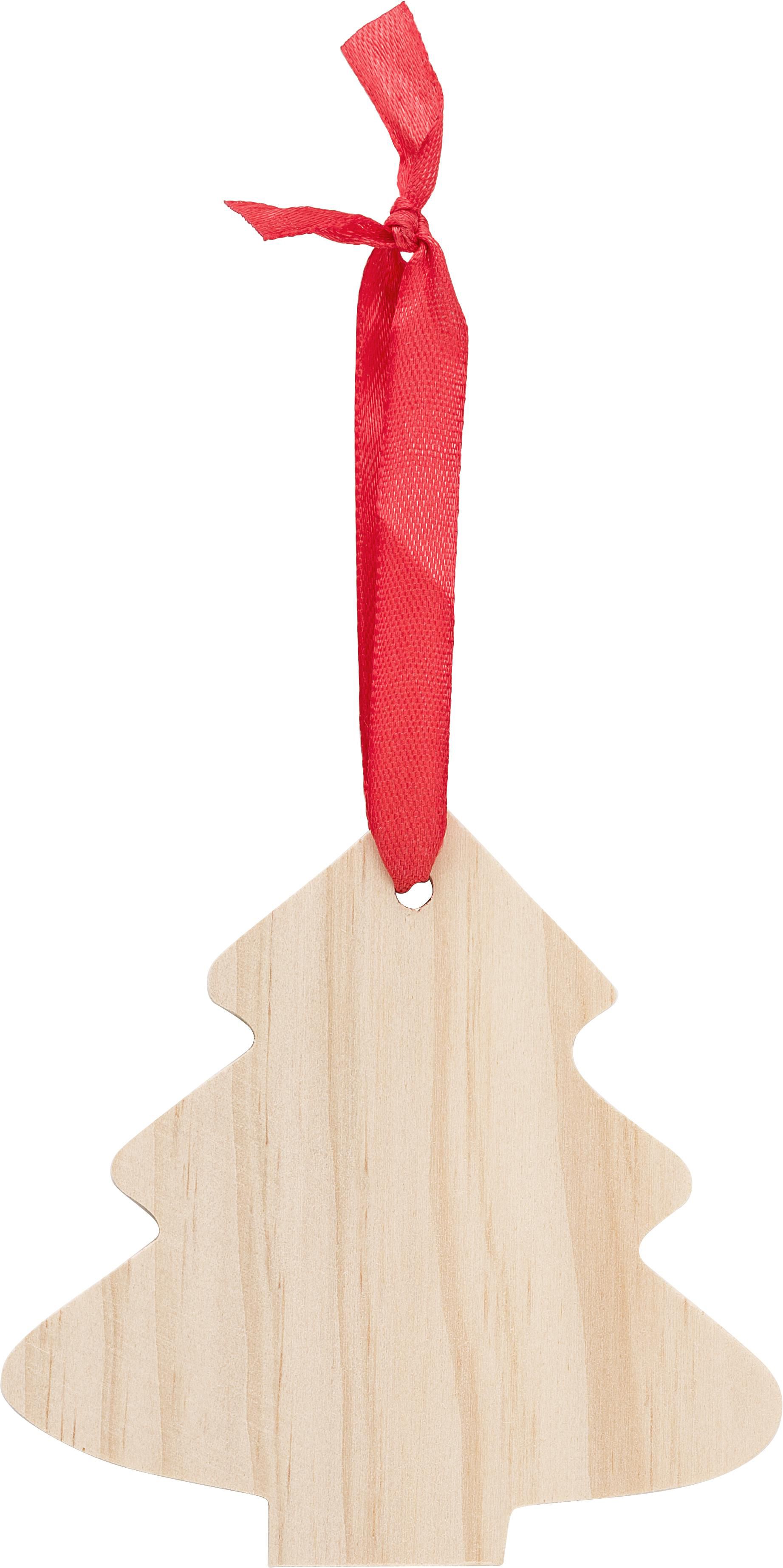 Adorno navideño de árbol de Navidad de madera Imani
