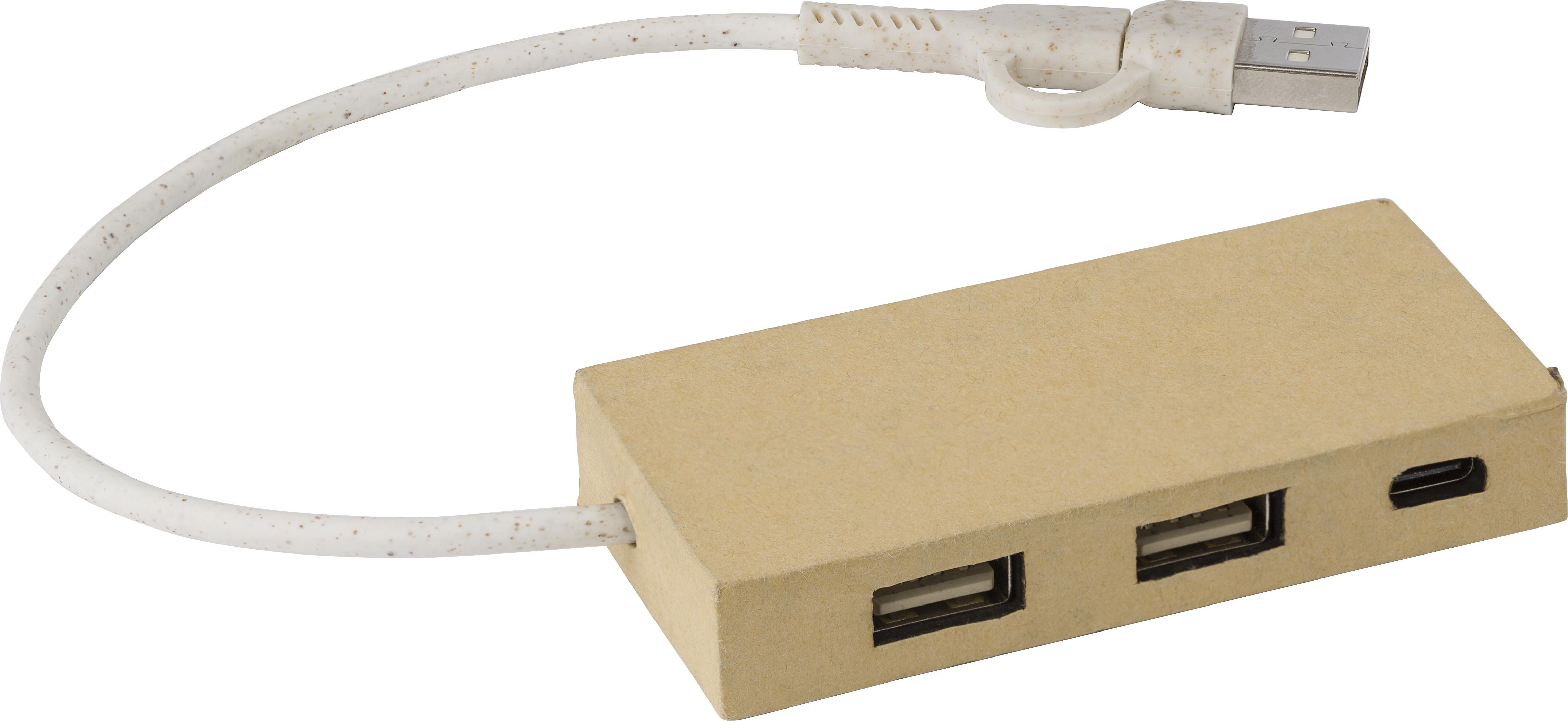 Hub USB de cartón recilclado Paulo
