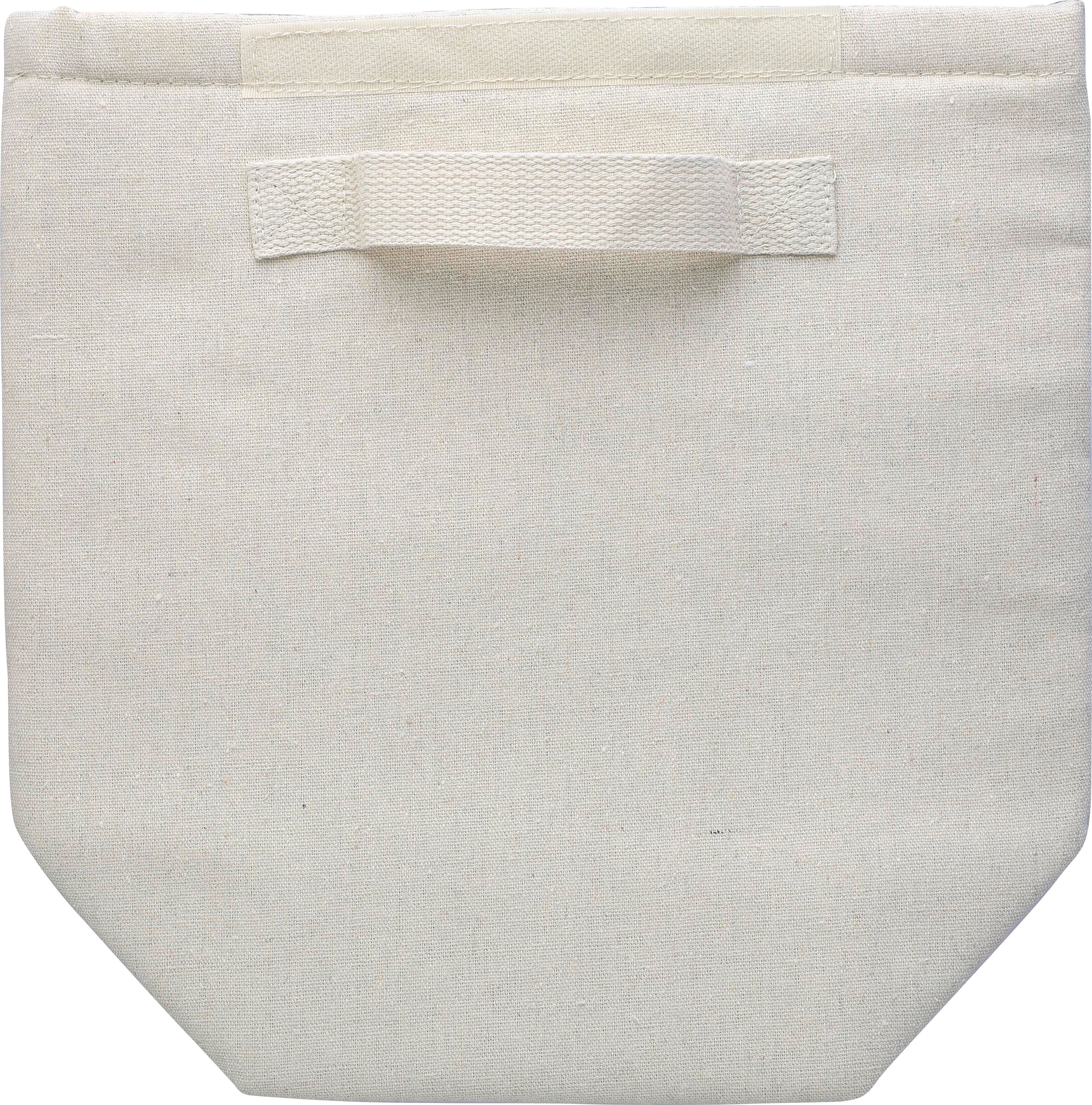 Recycled cotton (220 gsm) rolltop cooler bag Faith