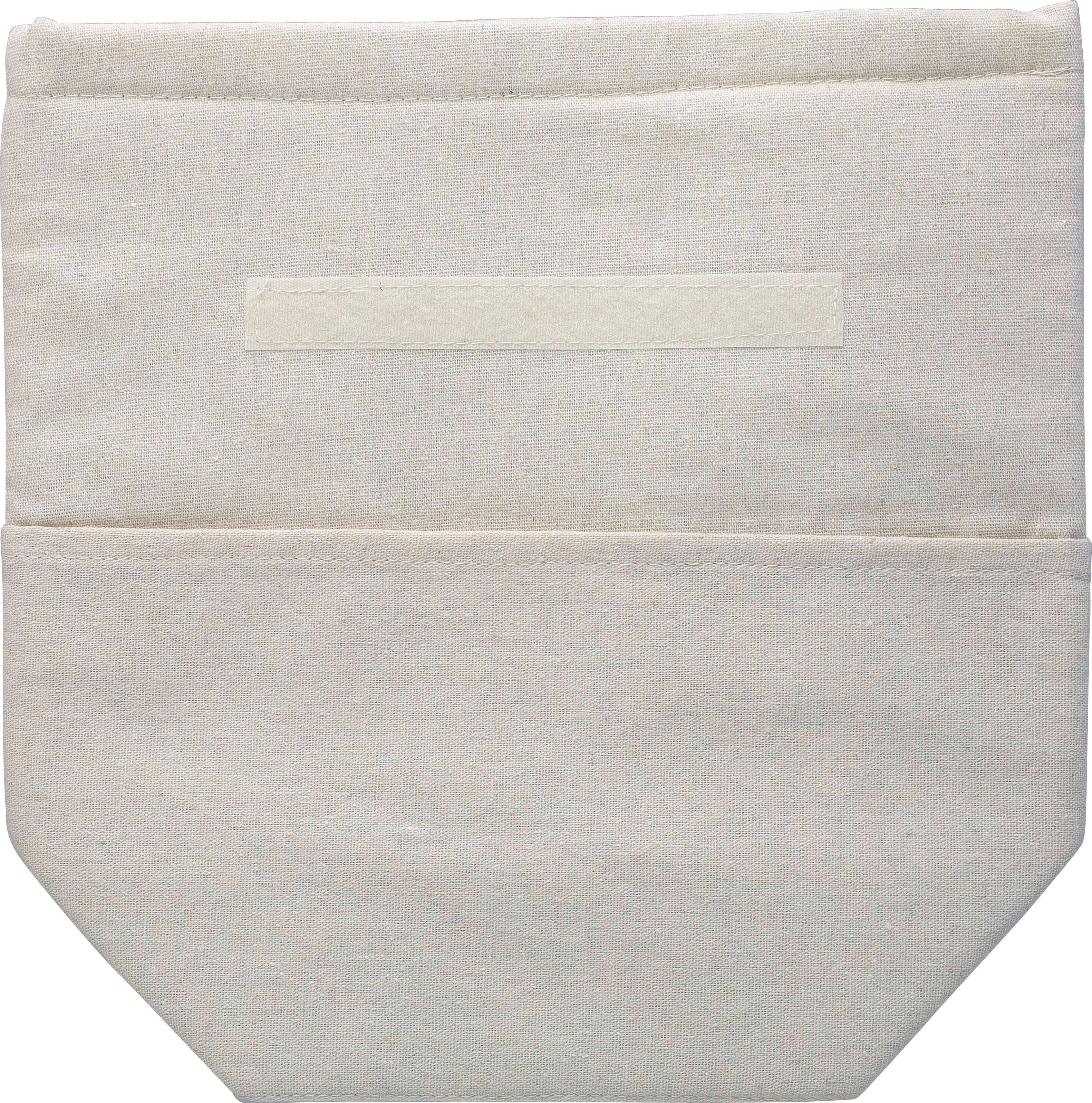 Recycled cotton (220 gsm) rolltop cooler bag Faith