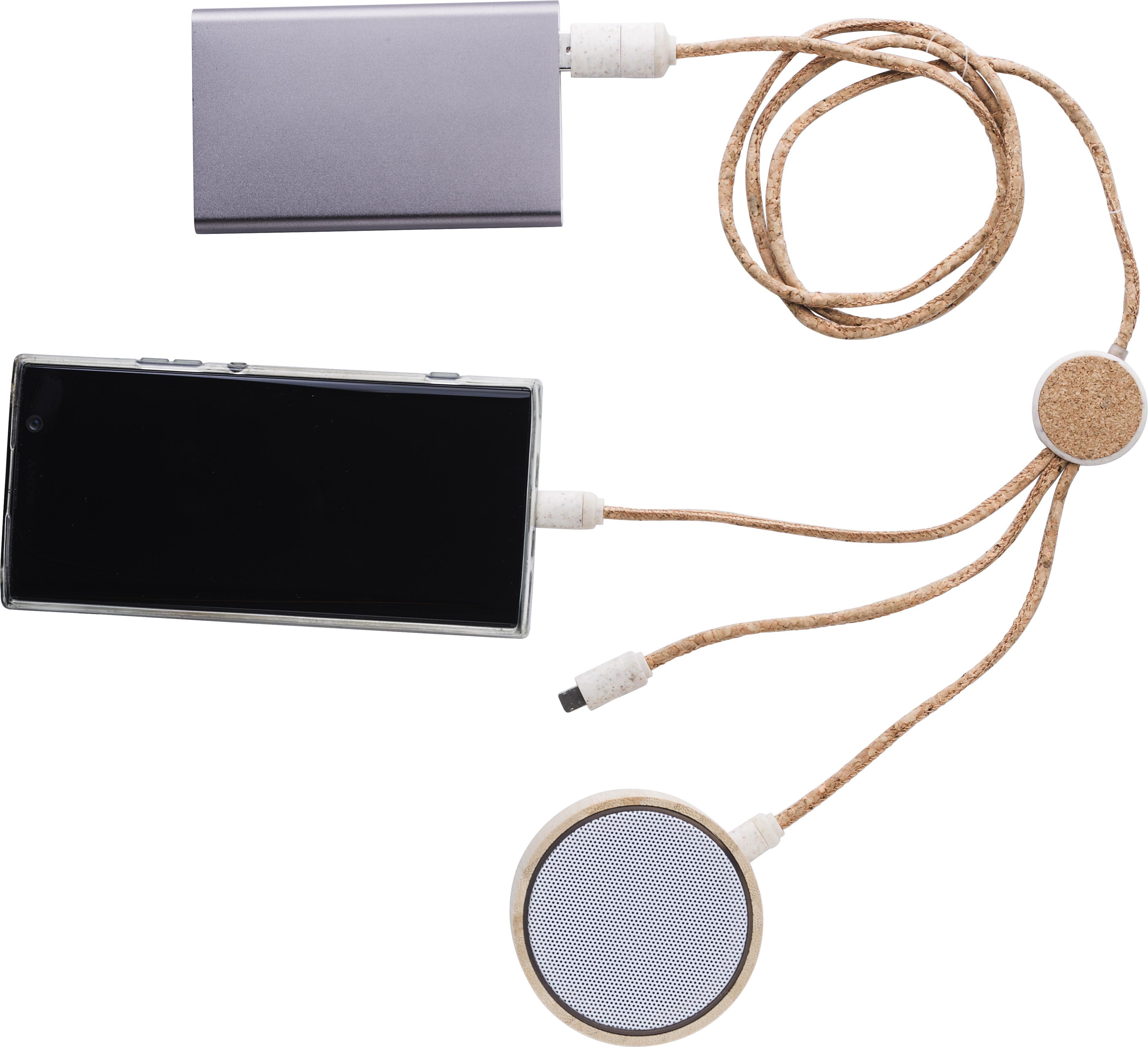 Set de cables de corcho Gemma