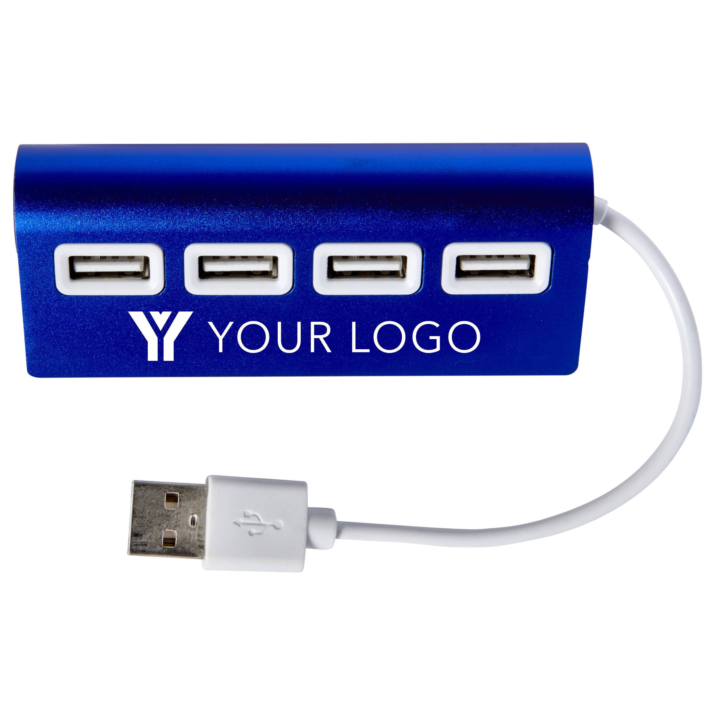Hub USB de aluminio Leo