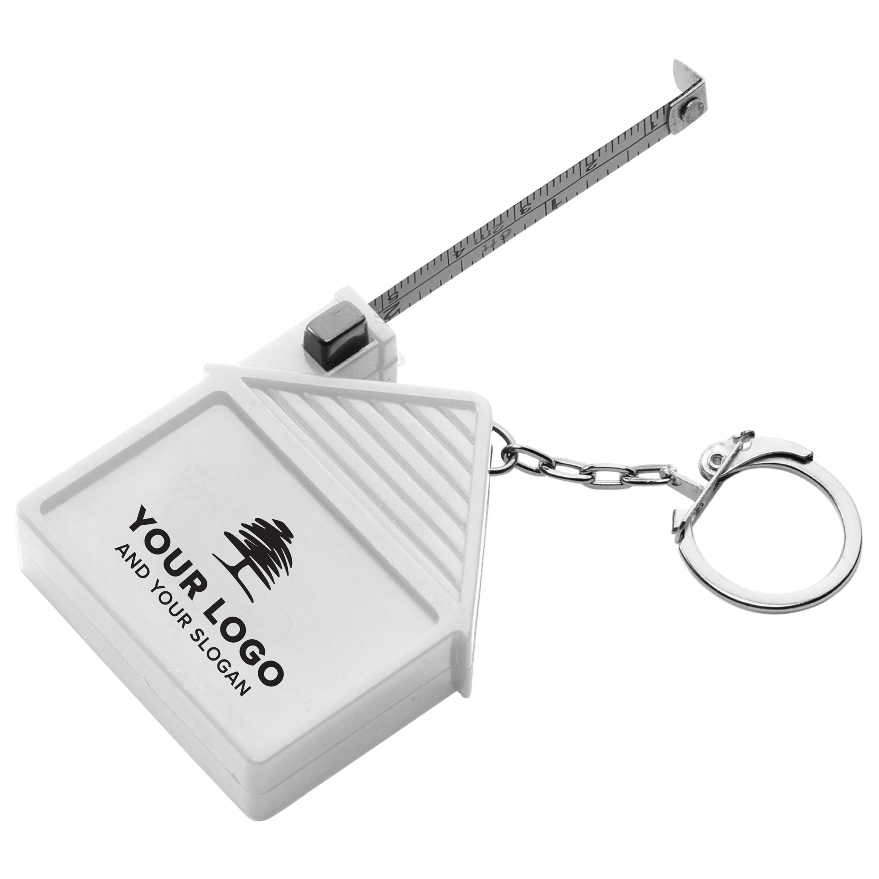 Llavero de ABS con flexómetro Dane