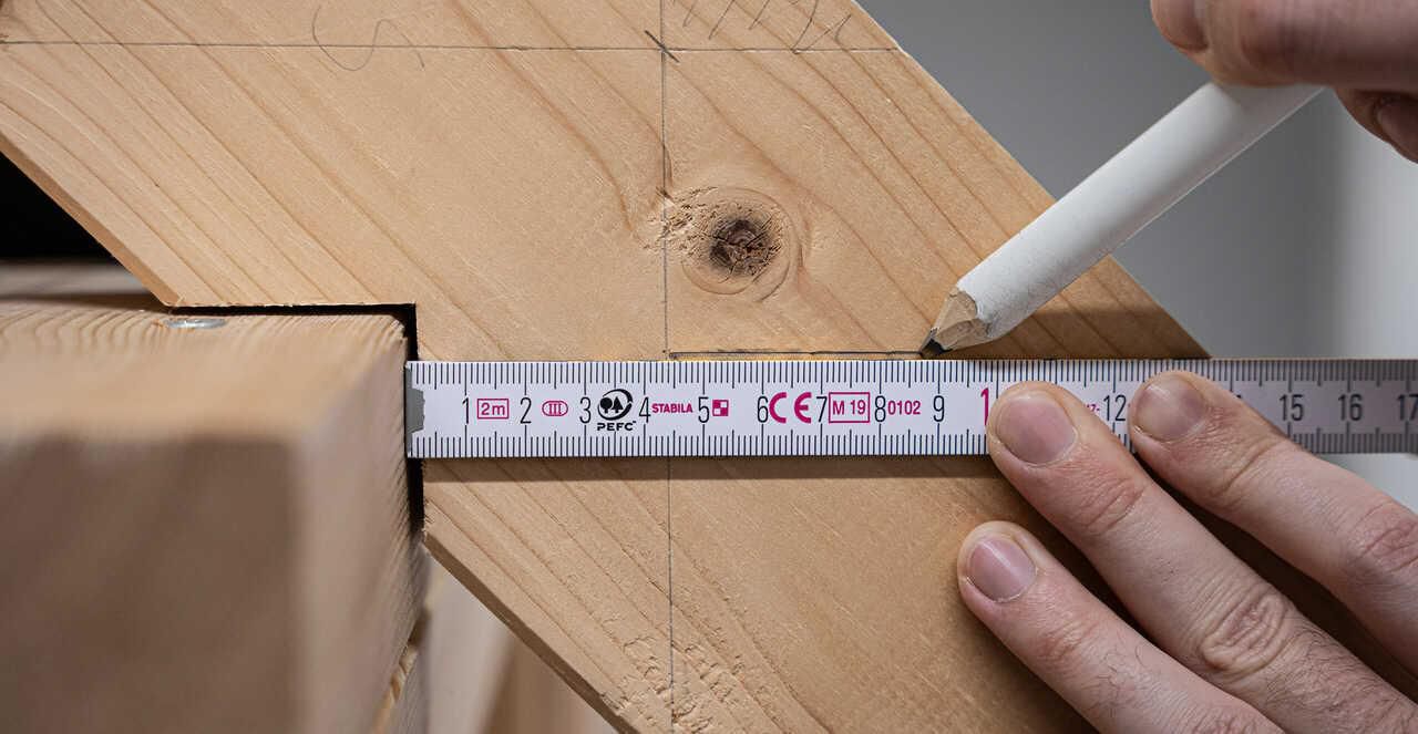 Regla plegable de madera Stabila Jessica