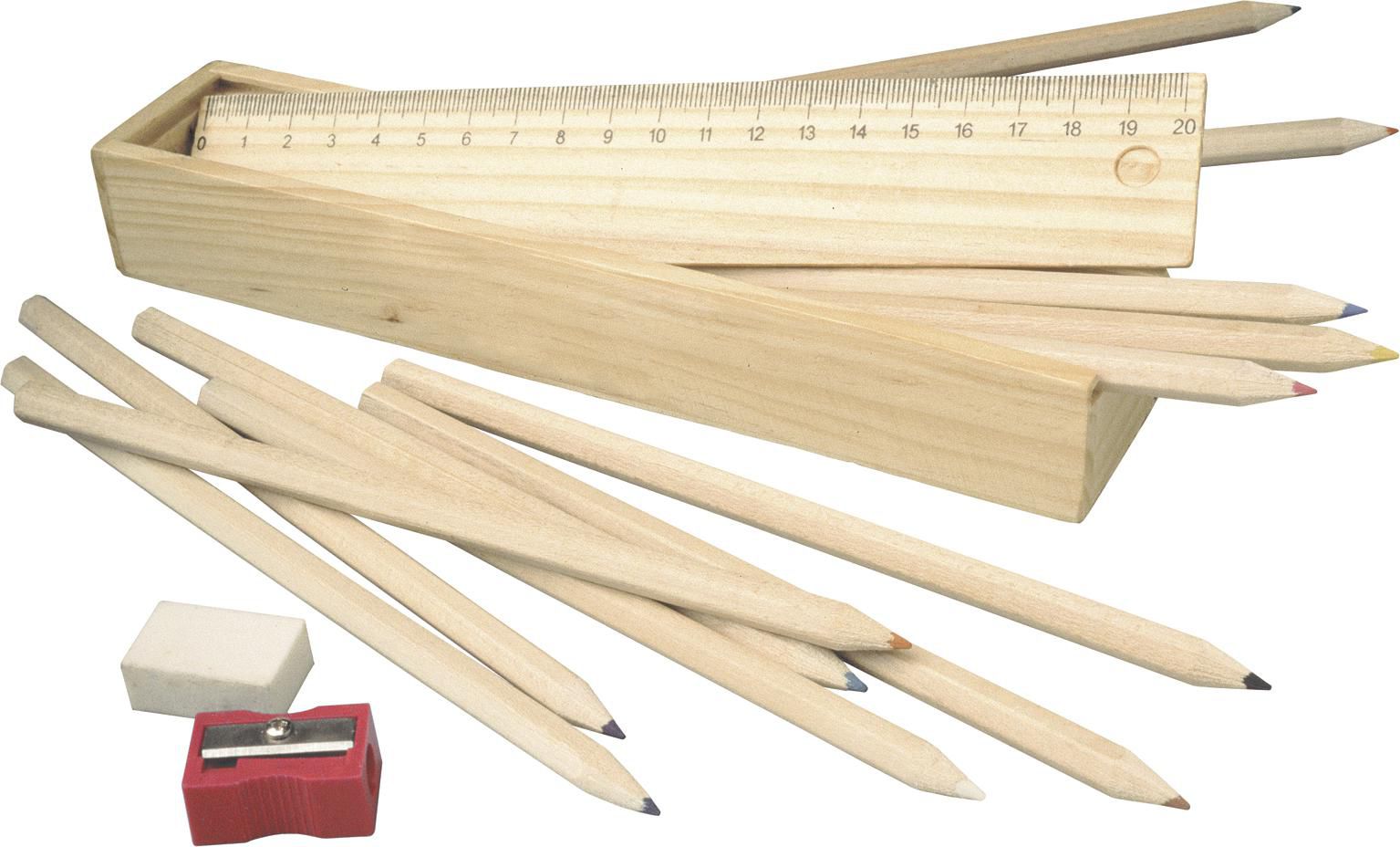 Estuche de madera con set de escritura Carmelita