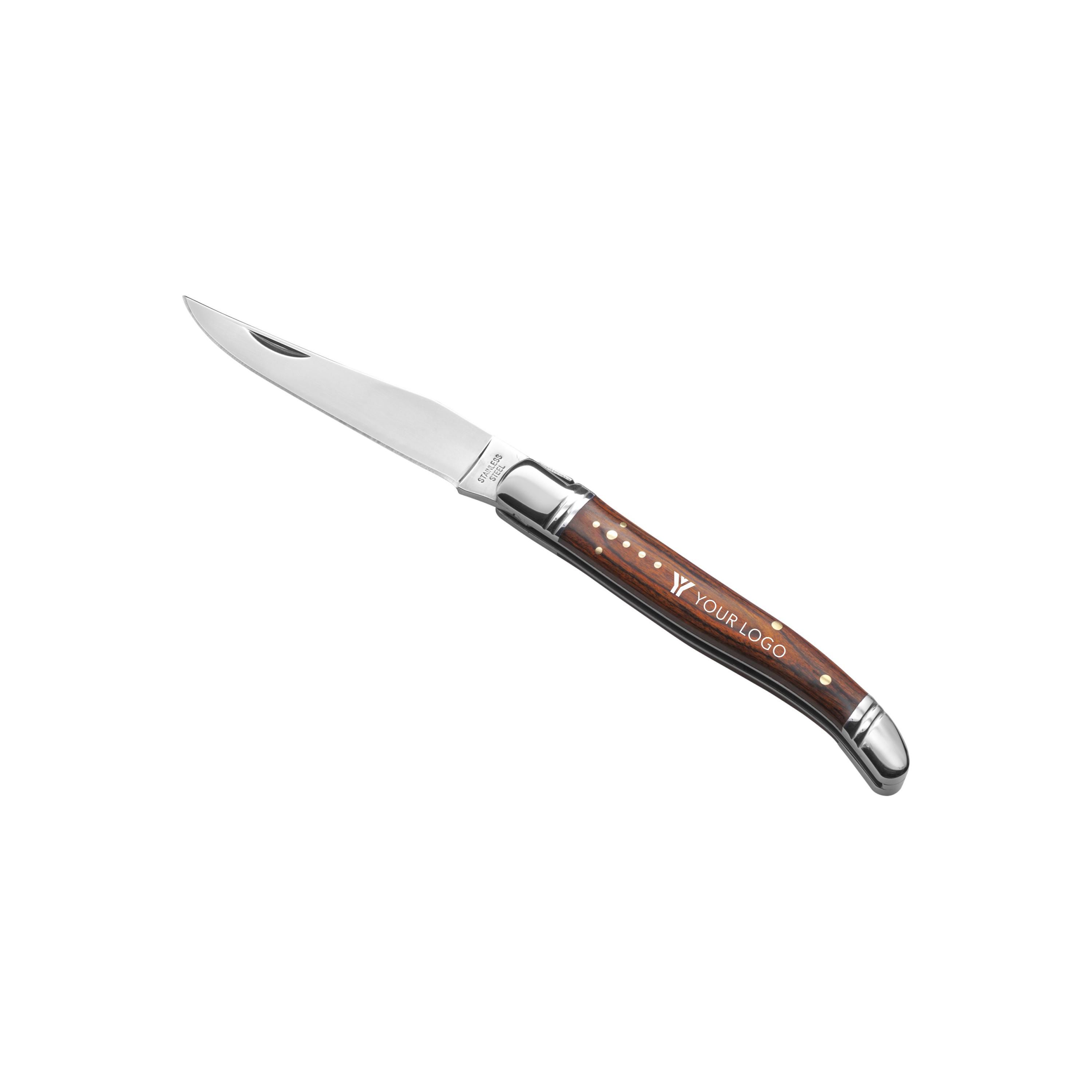 Navaja de acero y madera Lisandro