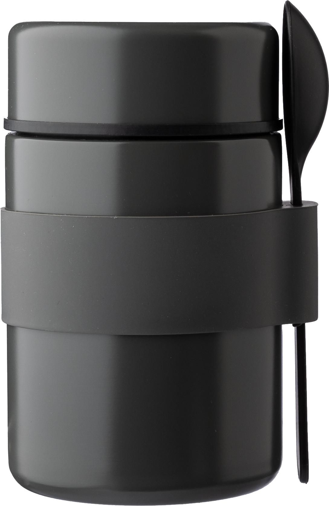 Vaso termo de acero inox. con cuchara Niko