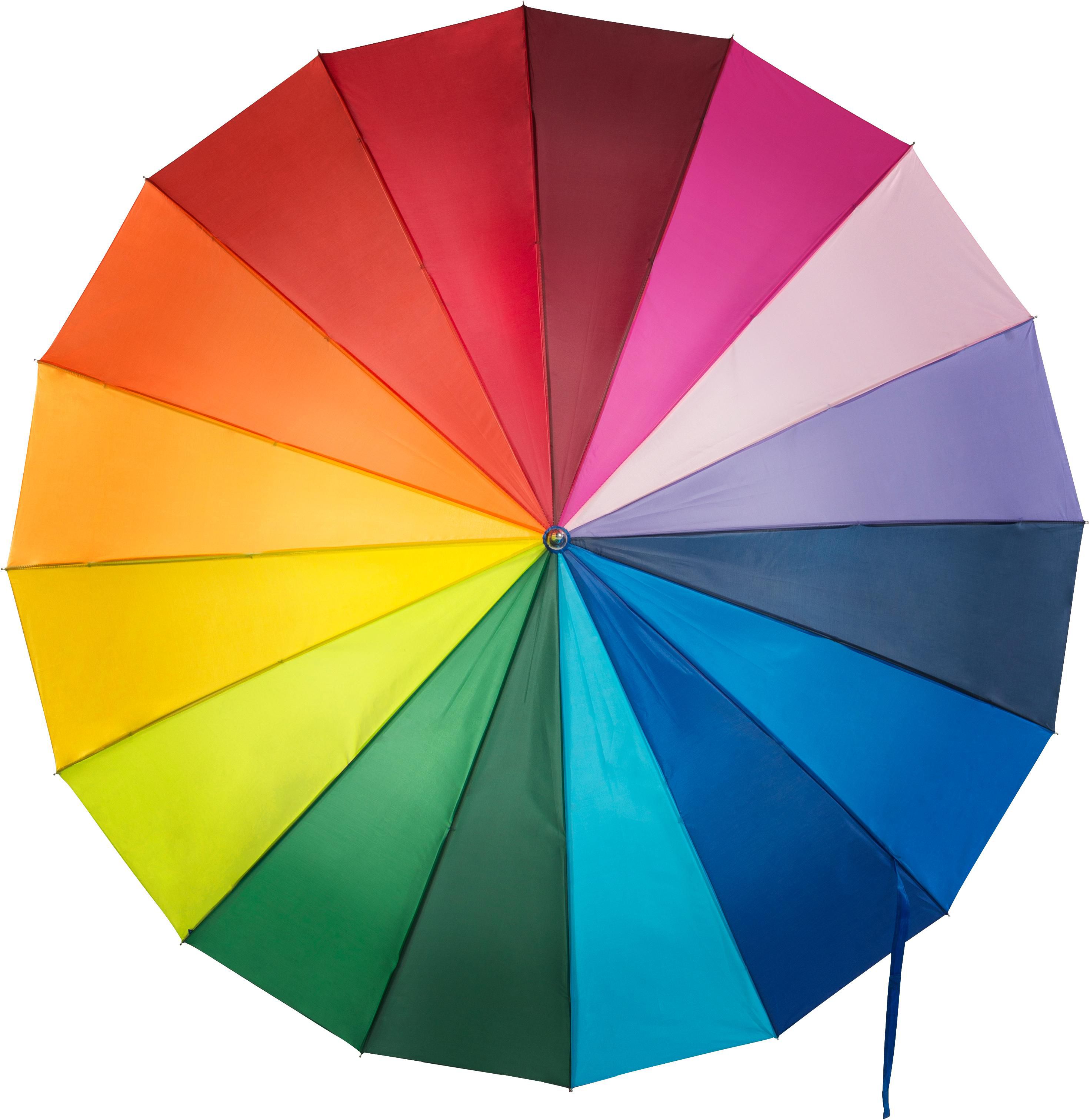 Paraguas multicolor de poliéster Haya