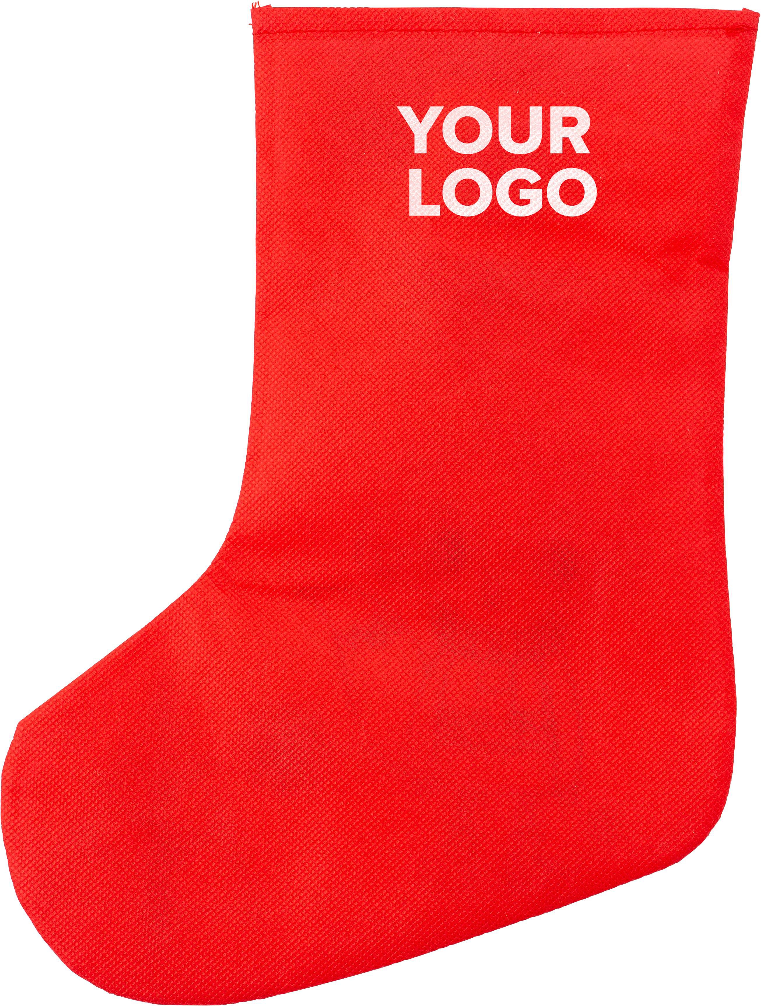 Calcetín navideño de nonwoven (80gr / m²) Jasleen