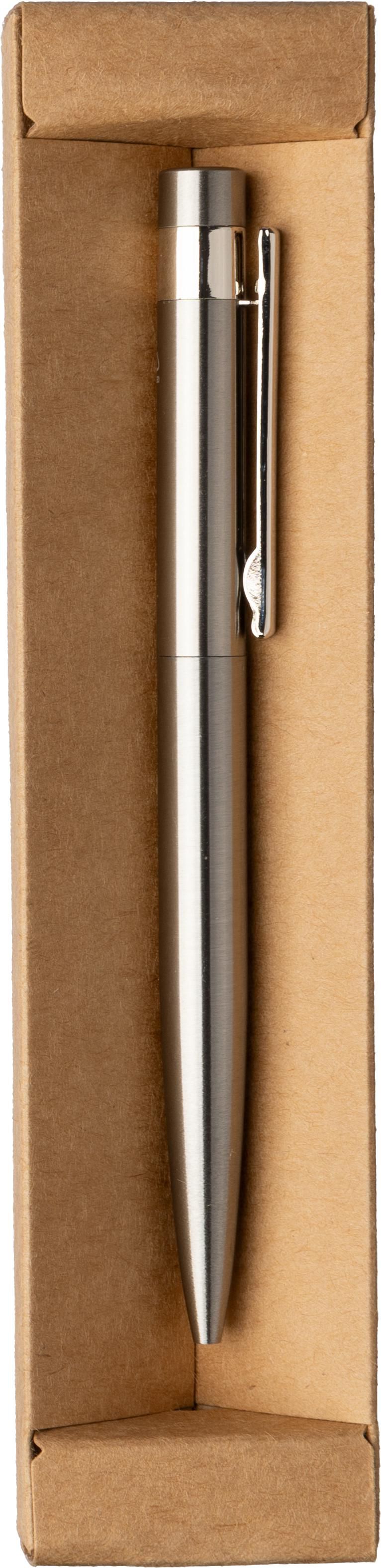 Bolígrafo de acero inox. reciclado Hannelore