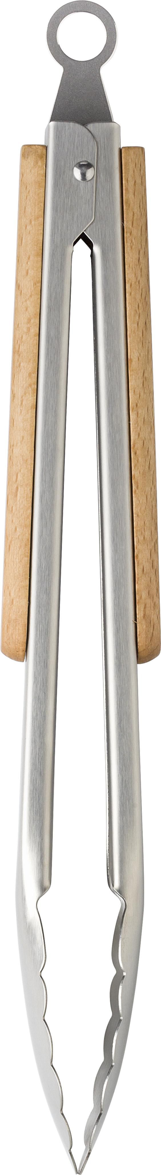 Pinzas de acero inox. y bambú Zephyr