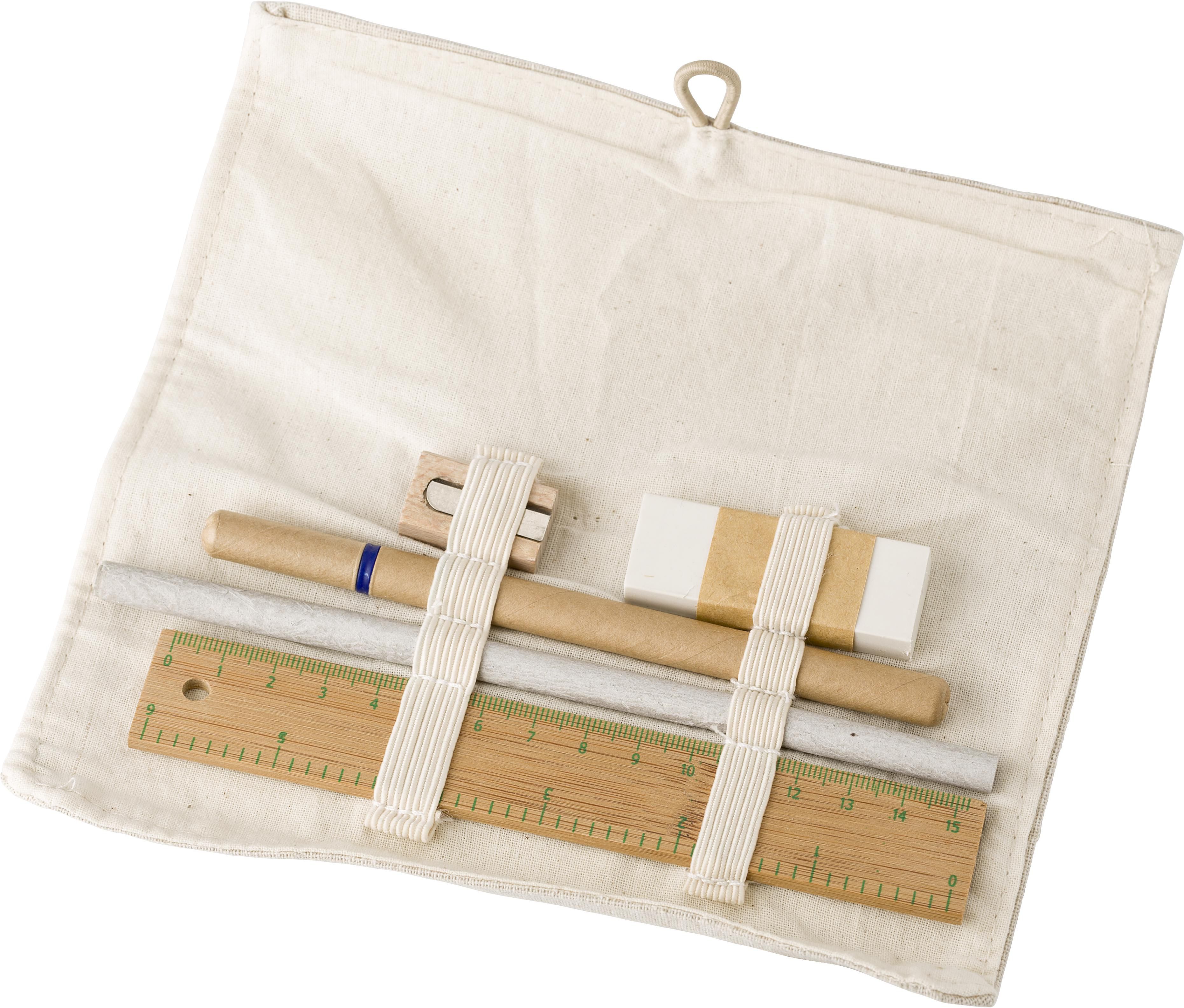 Estuche de algodón con set de dibujo Shai