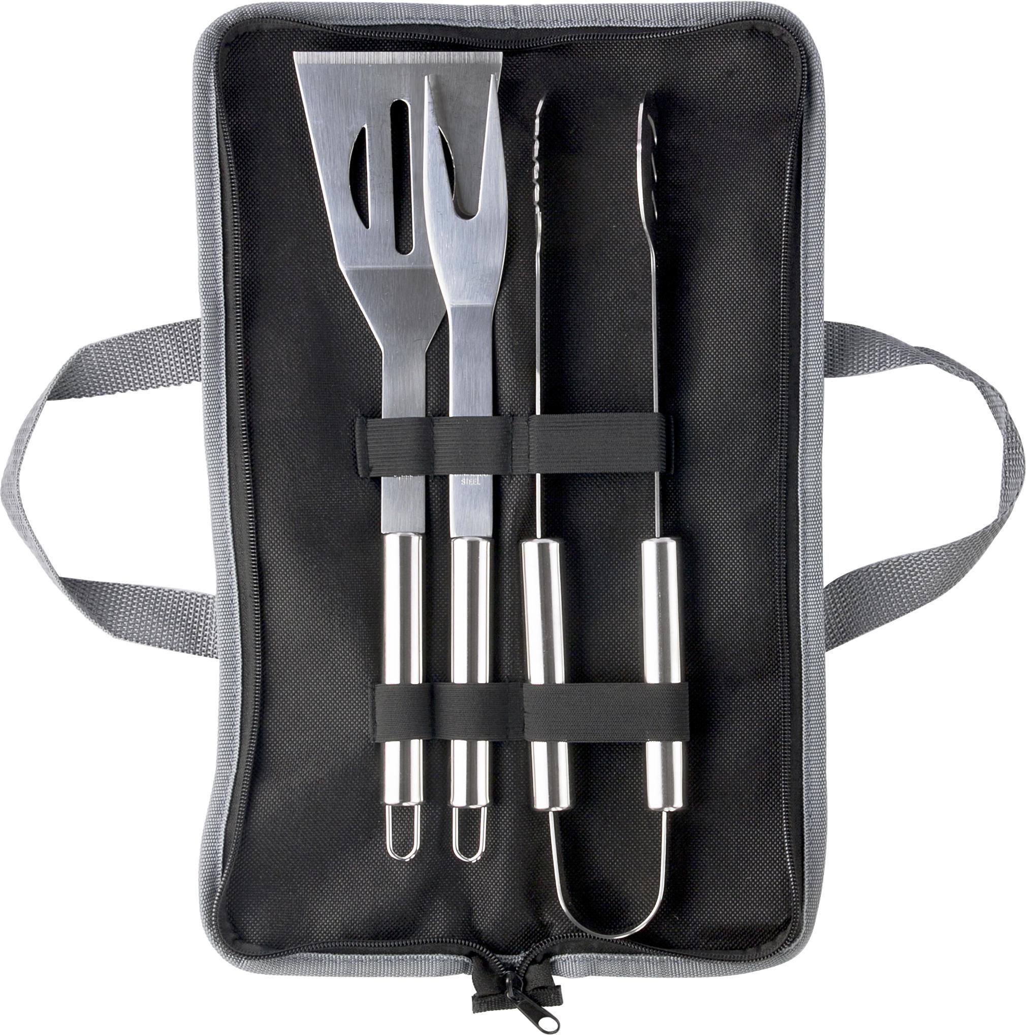 Set de bbq de acero inox. Priscilla
