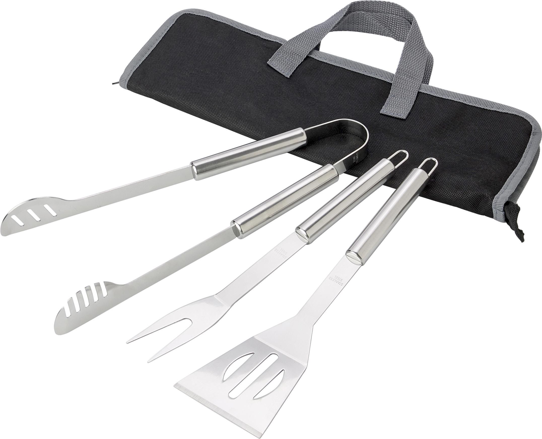 Set de bbq de acero inox. Priscilla