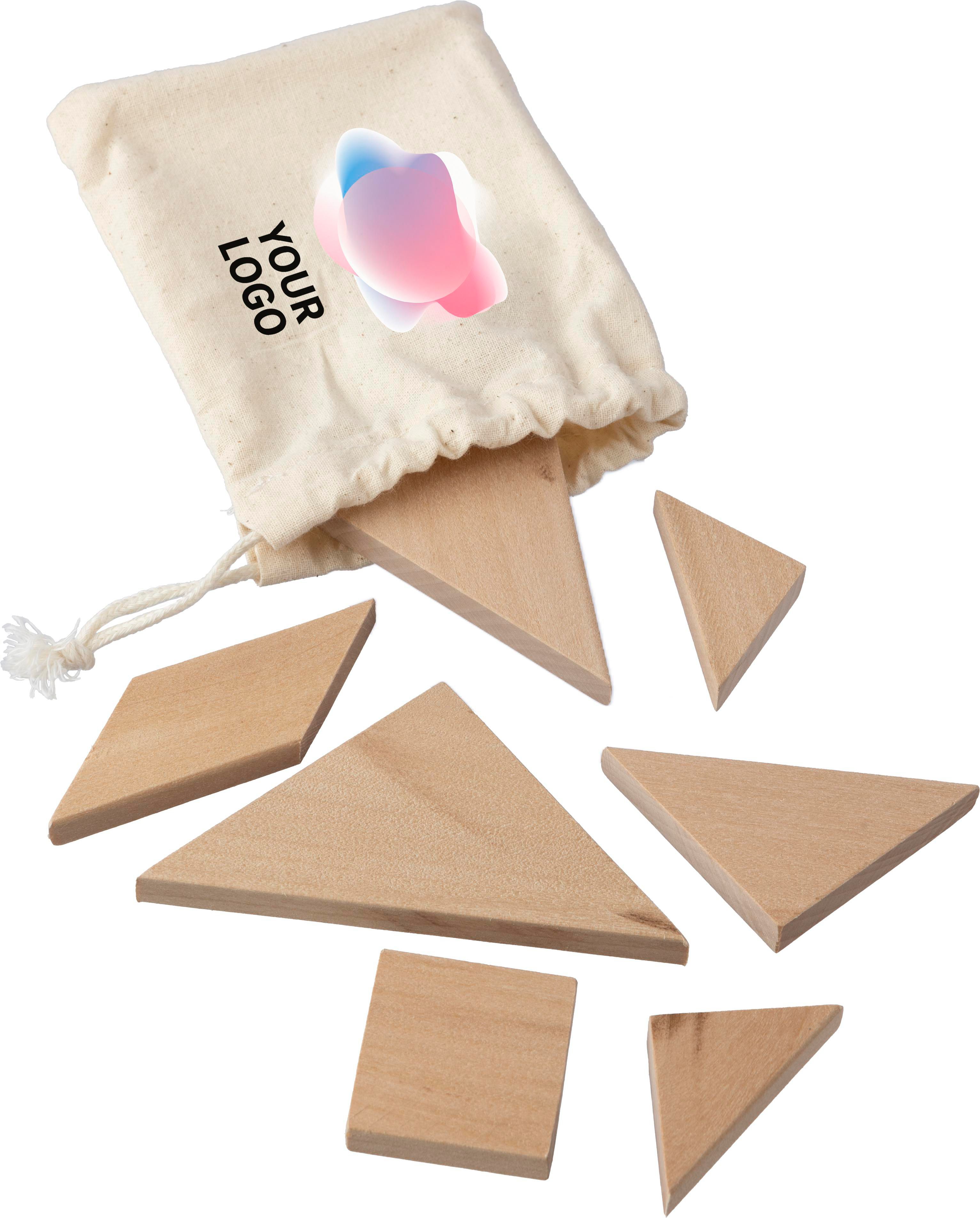 Puzle Tangram de madera natural Ulrike