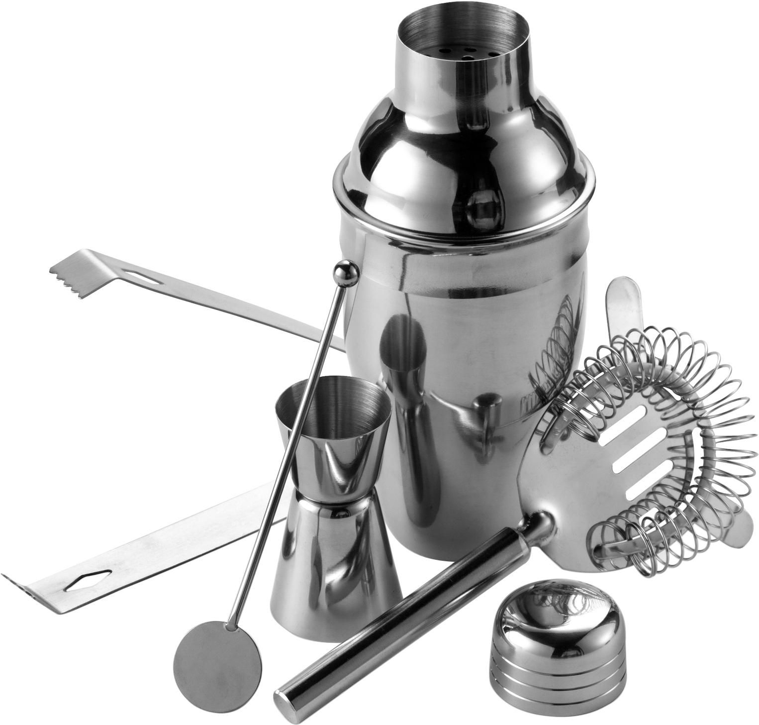 Set de cóctel de acero inox. Natalina
