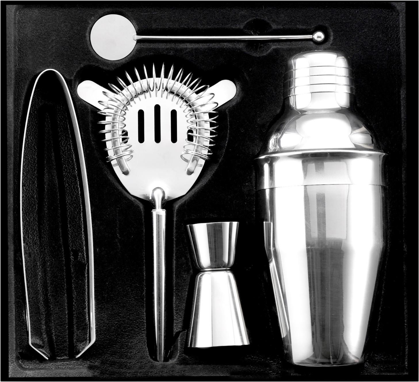 Set de cóctel de acero inox. Natalina