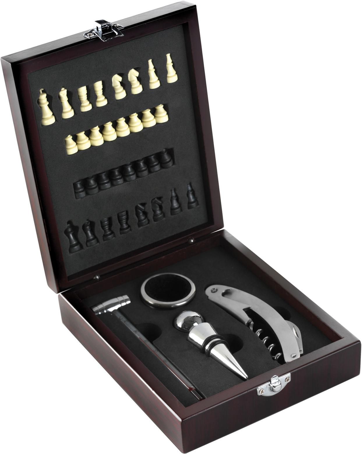 Caja de madera con set de vino Renée