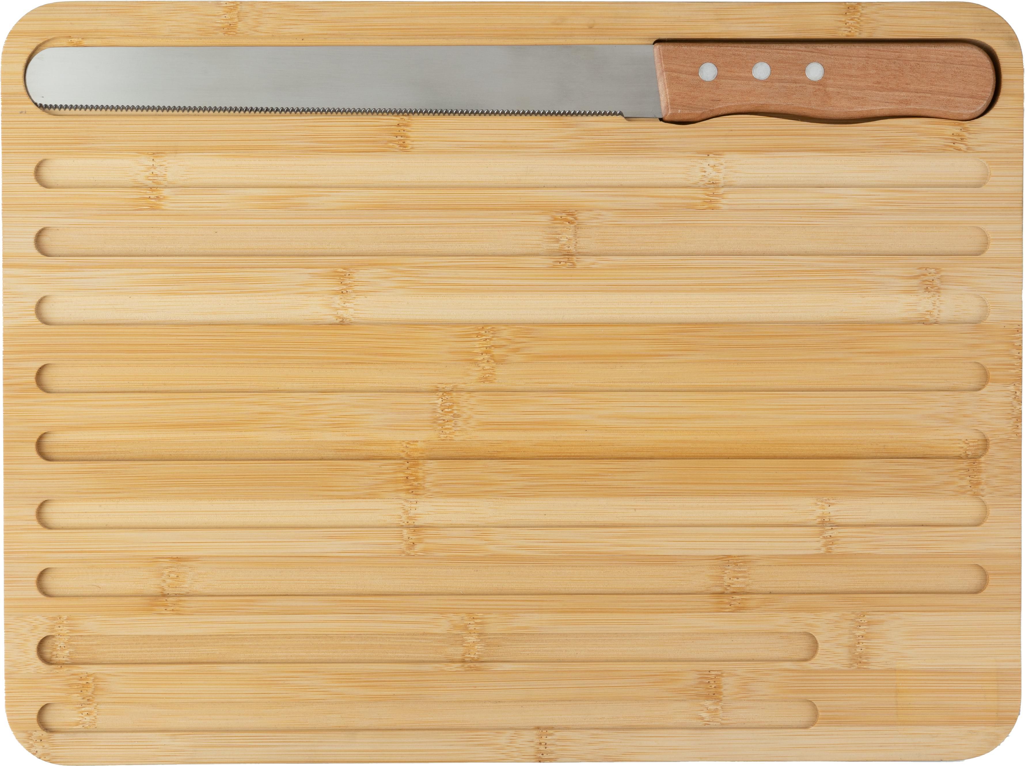 Tabla de cortar y cuchillo de bambú Werner