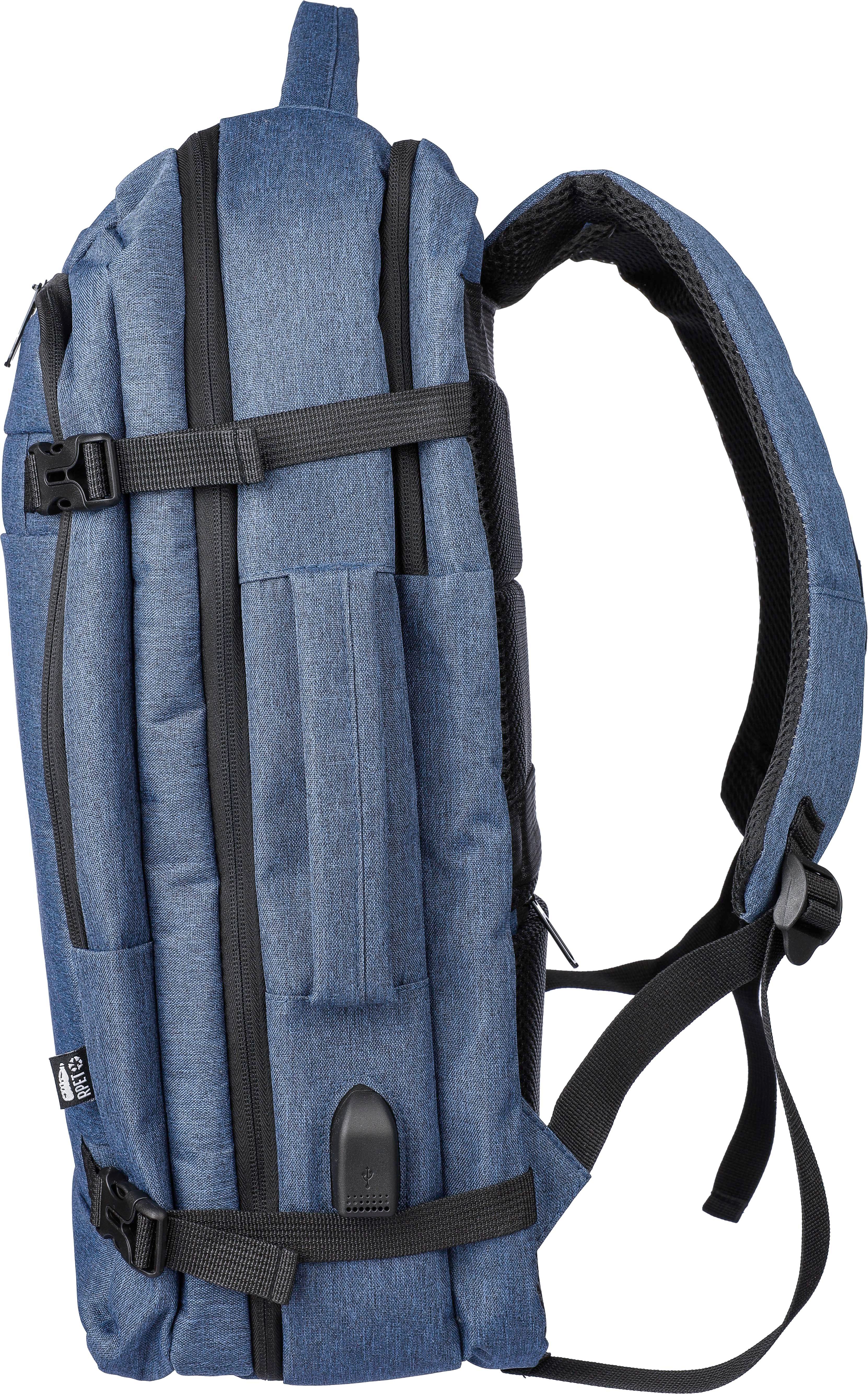 Mochila de poliéster rPET para cabina y pc Malcolm
