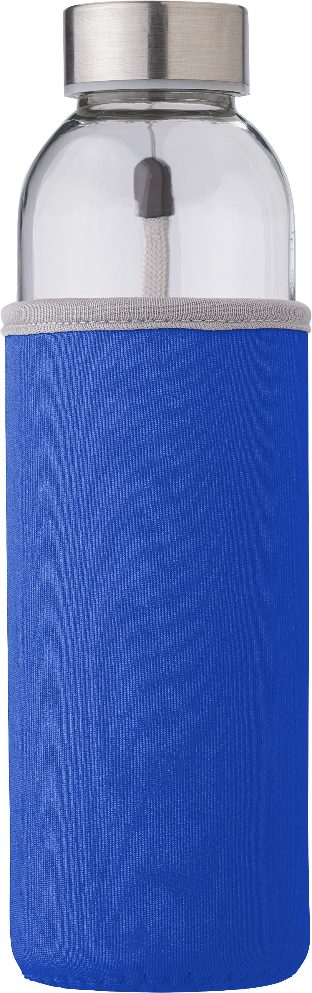 Botella de cristal con funda de neopreno Nika