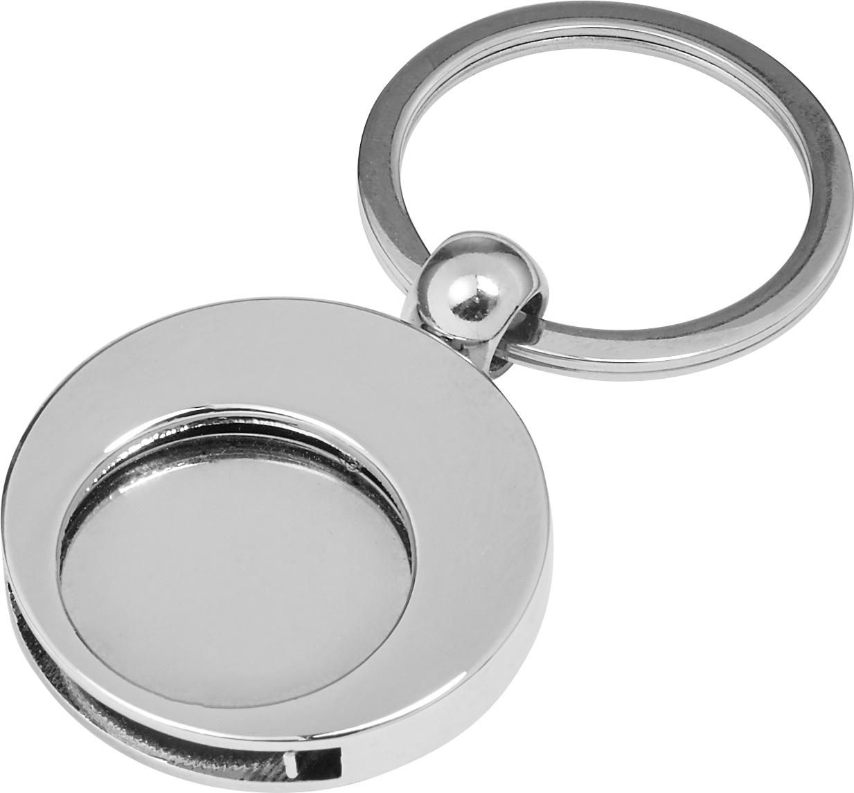 Llavero de metal con moneda Christie