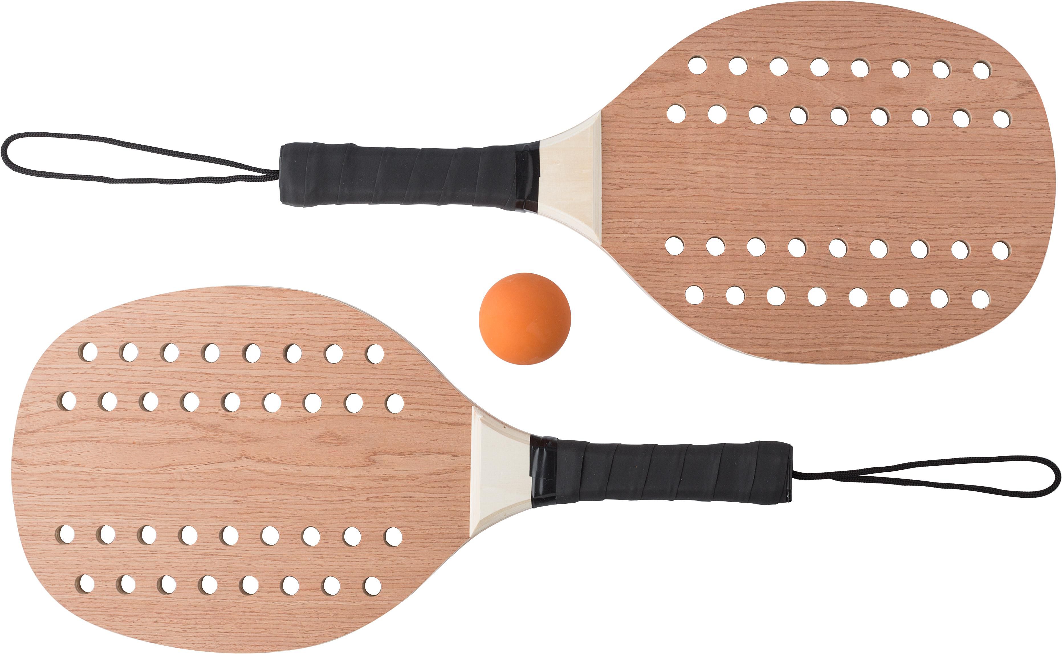 Set de palas XL de palisandro y pelota Sergio