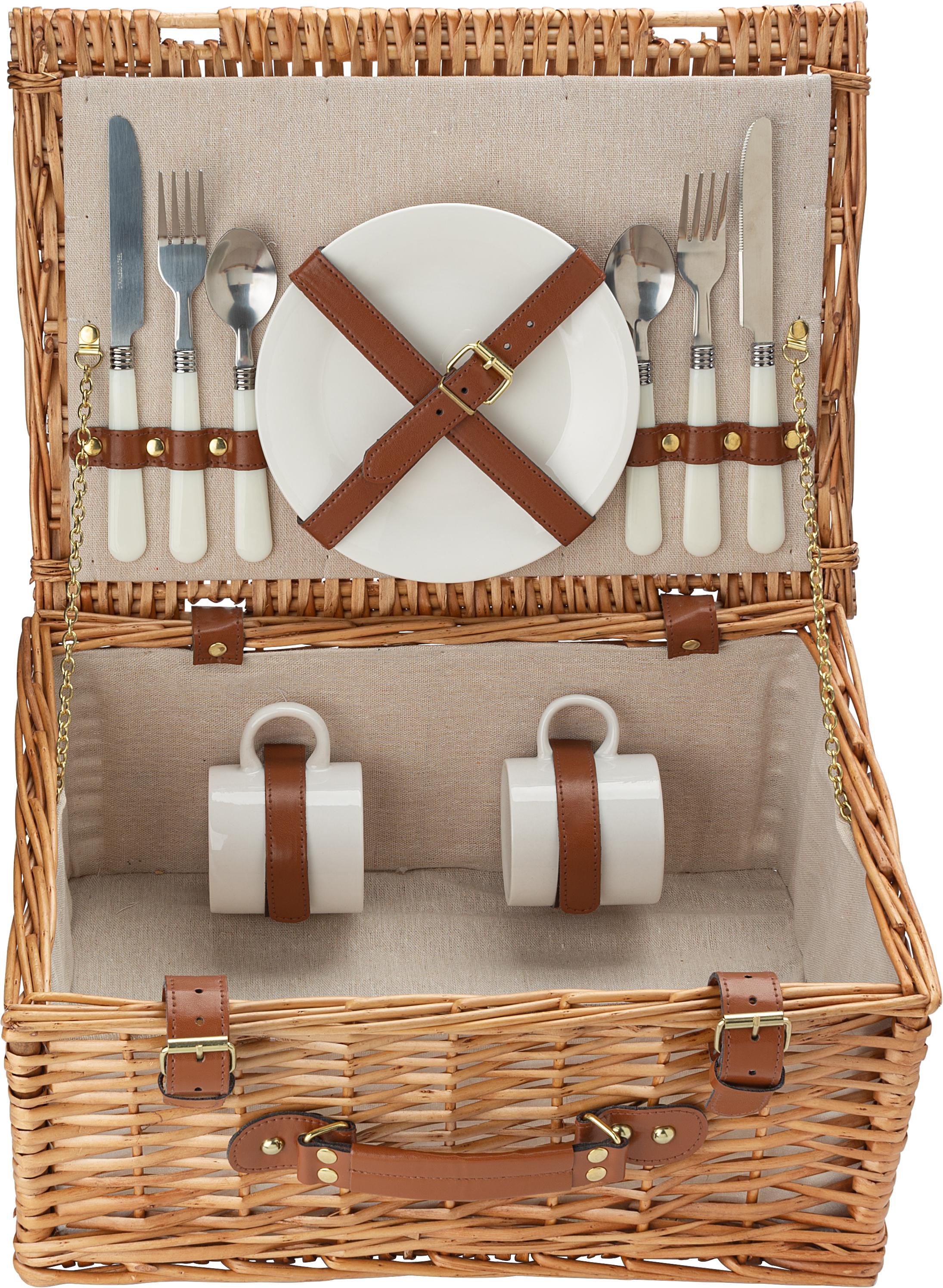 Cesta de sauce para picnic Effie