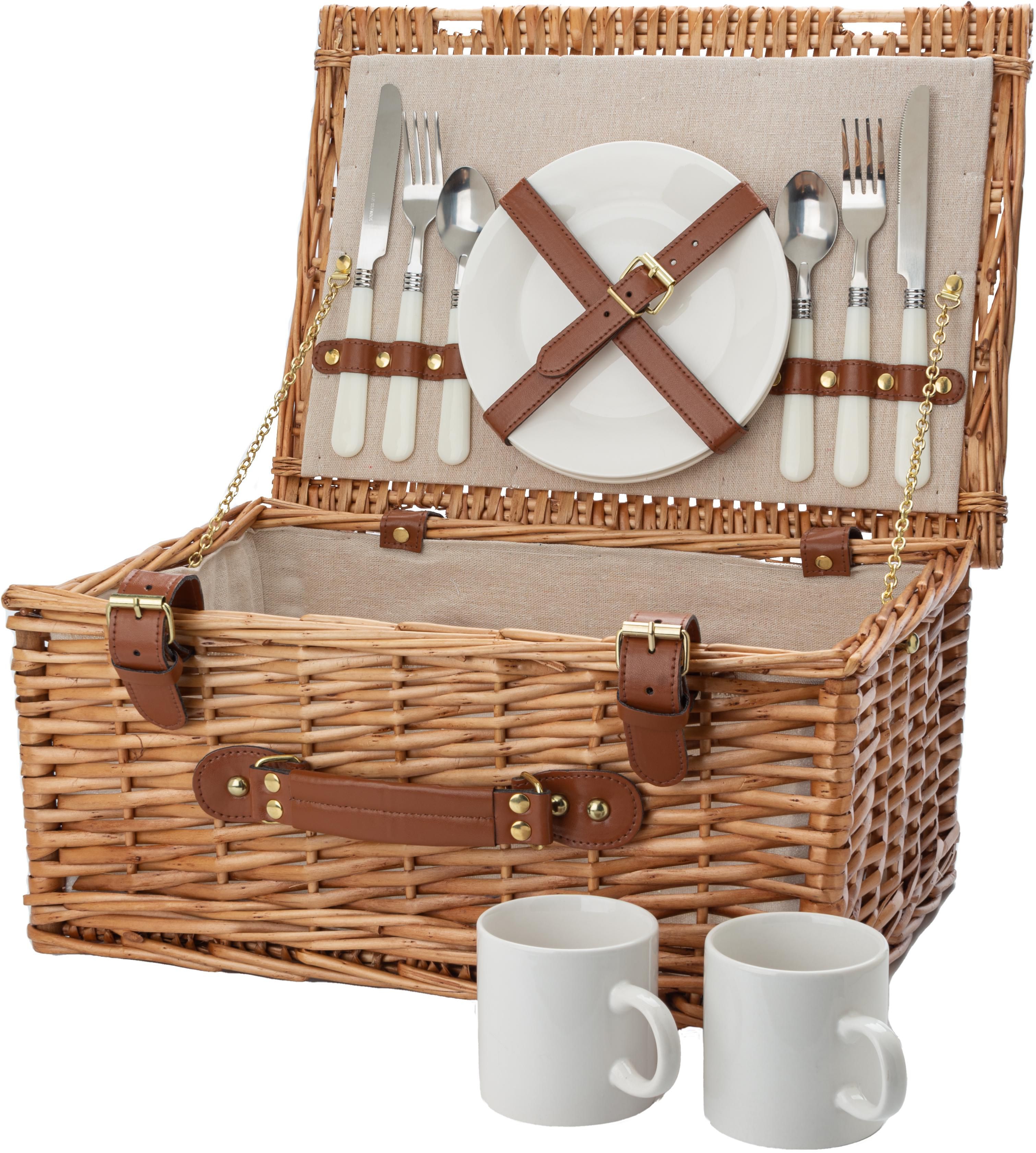 Cesta de sauce para picnic Effie