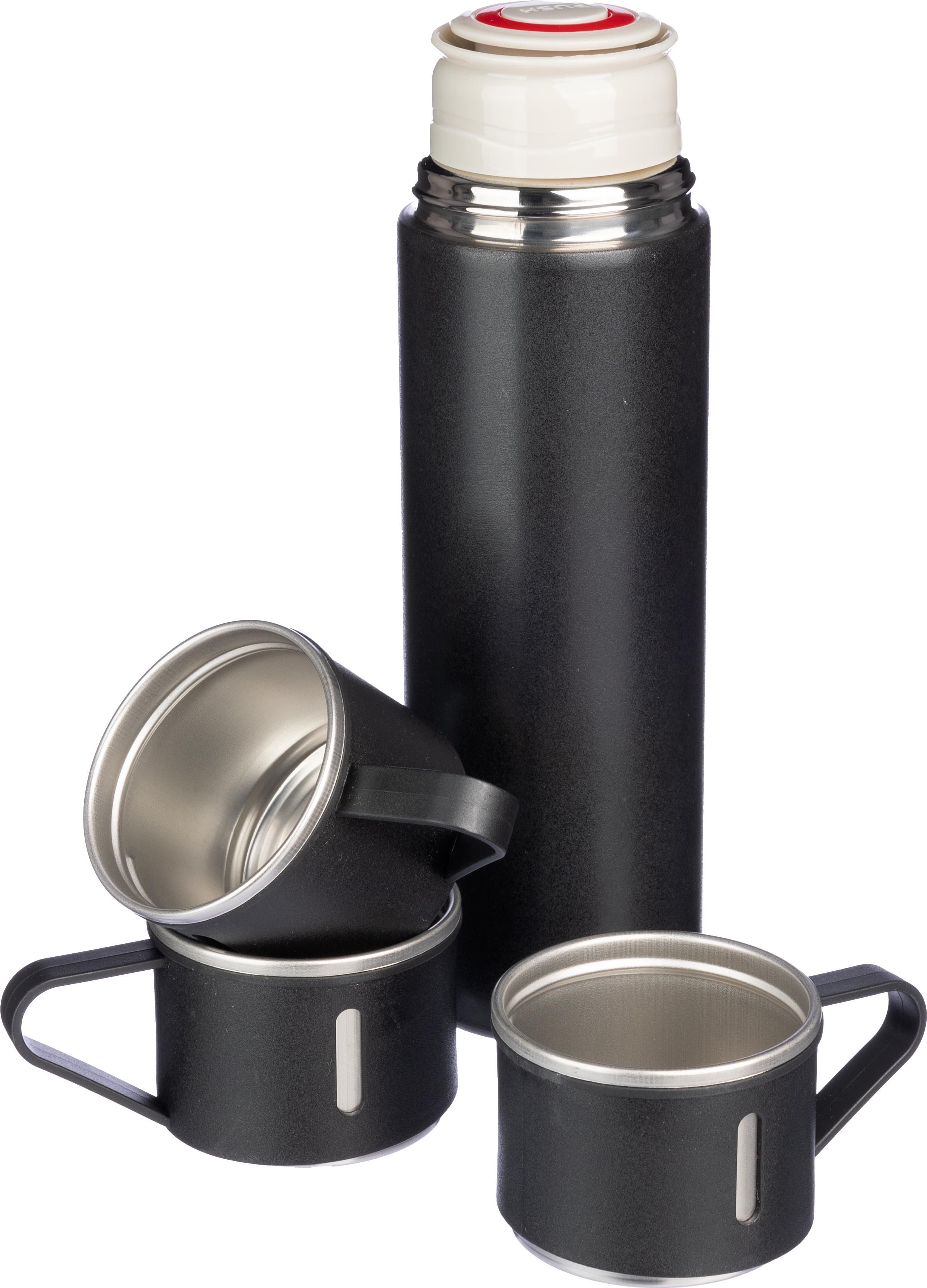 Termo y tazas de acero inox. Herbert
