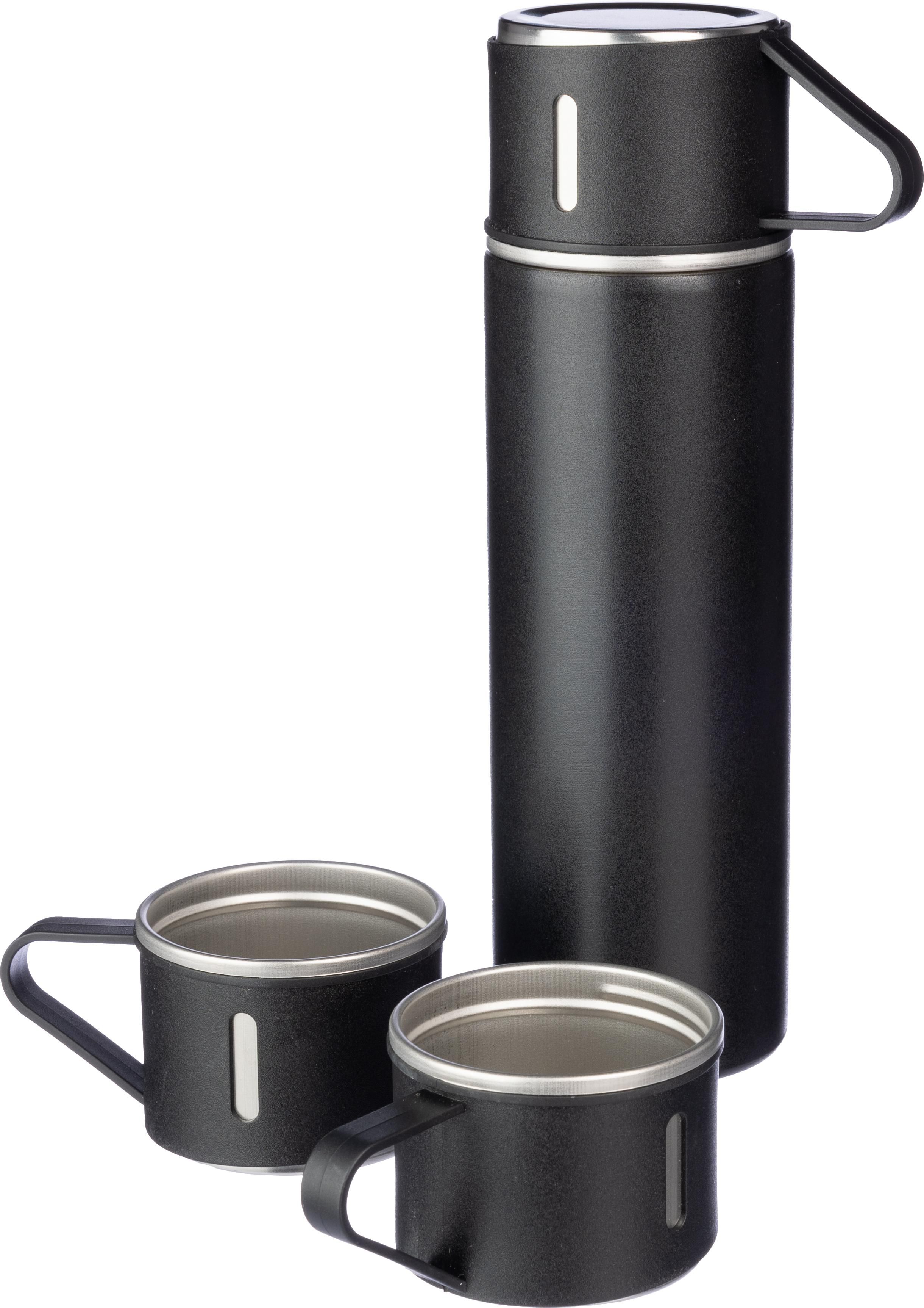 Termo y tazas de acero inox. Herbert