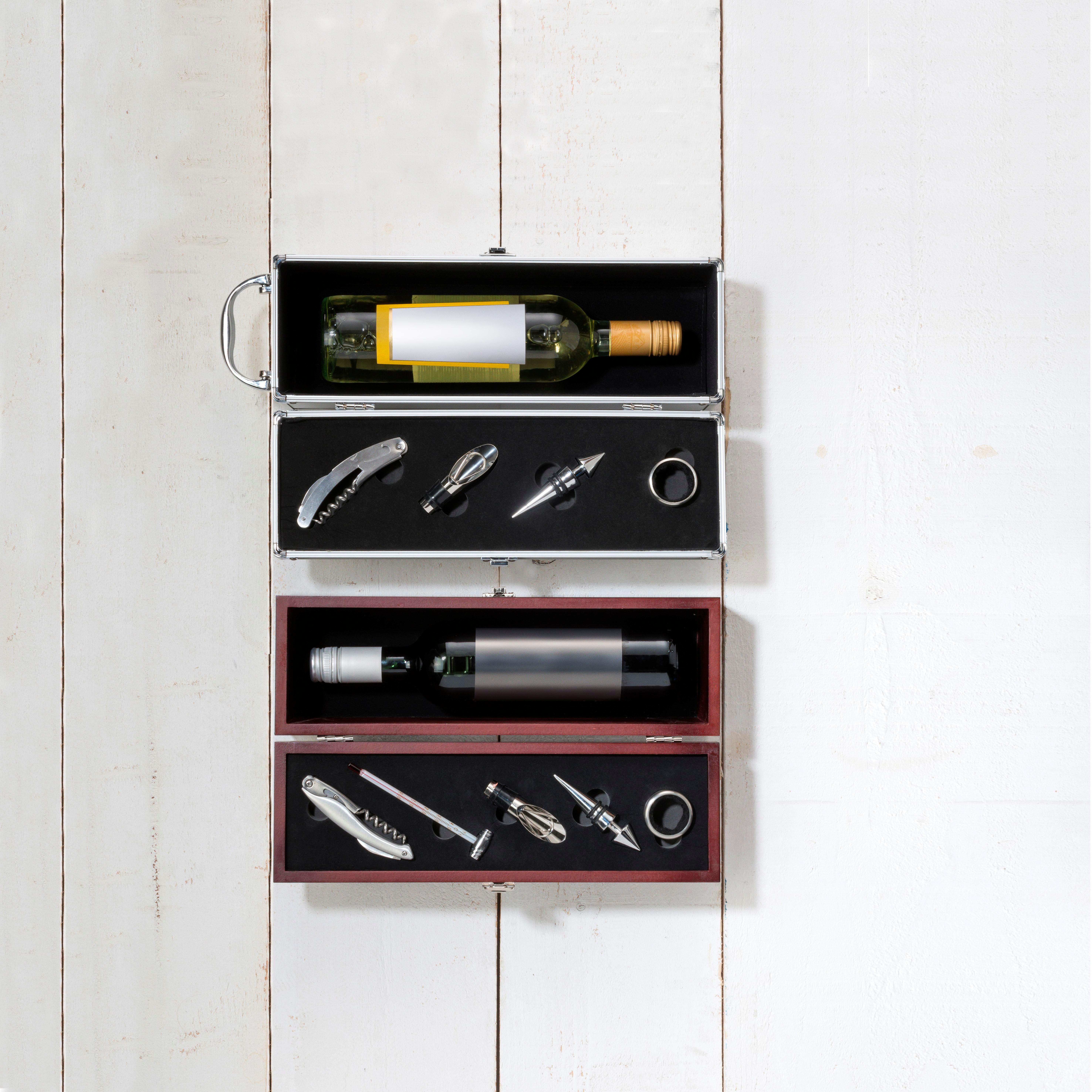 Caja de madera con set de vino Nikita