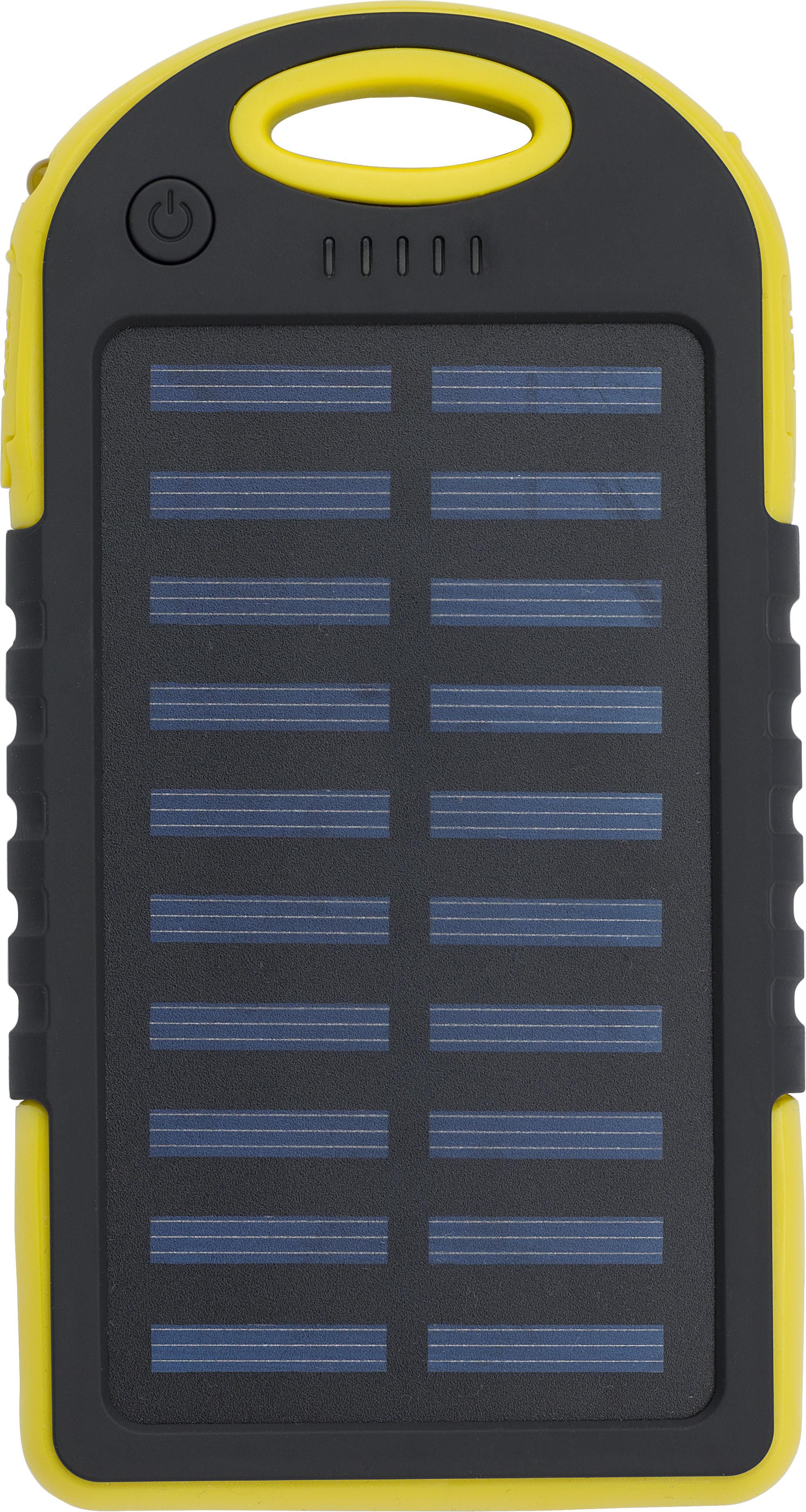 Power Bank solar de caucho y ABS Aurora