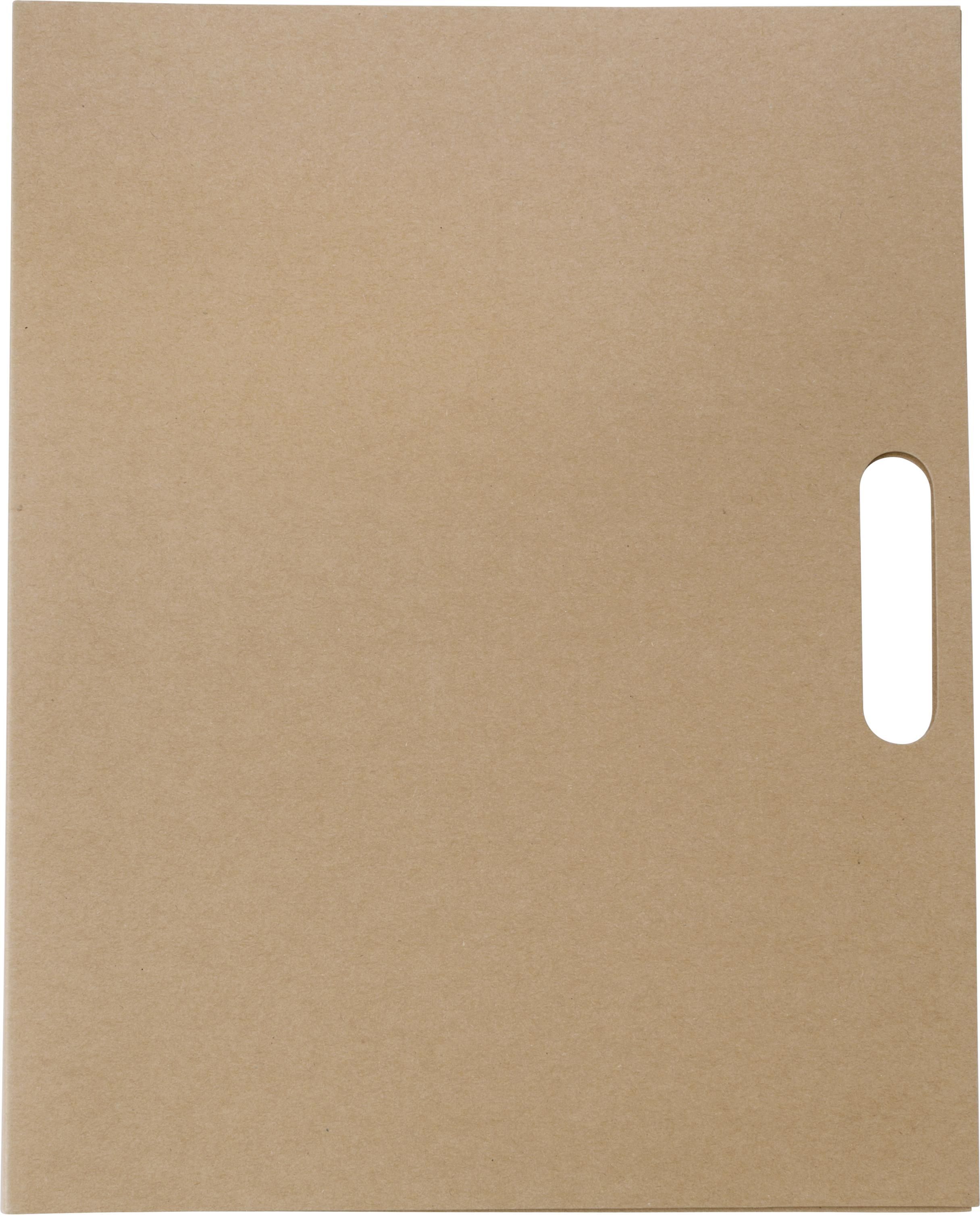 CarPETa de cartón con set de escritura Charlie