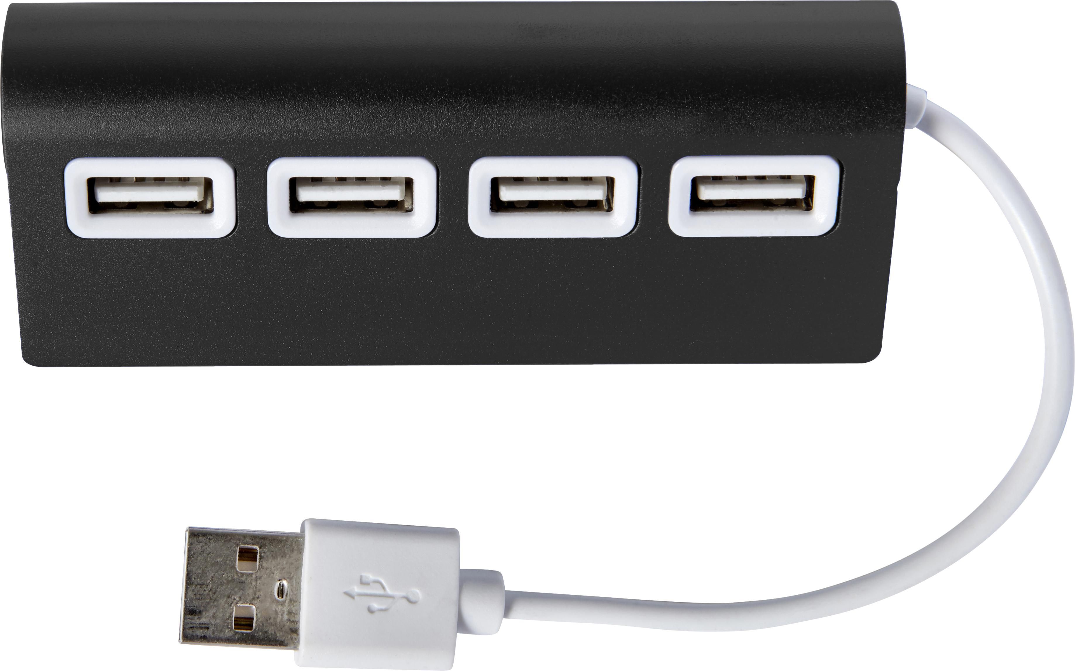Hub USB de aluminio Leo