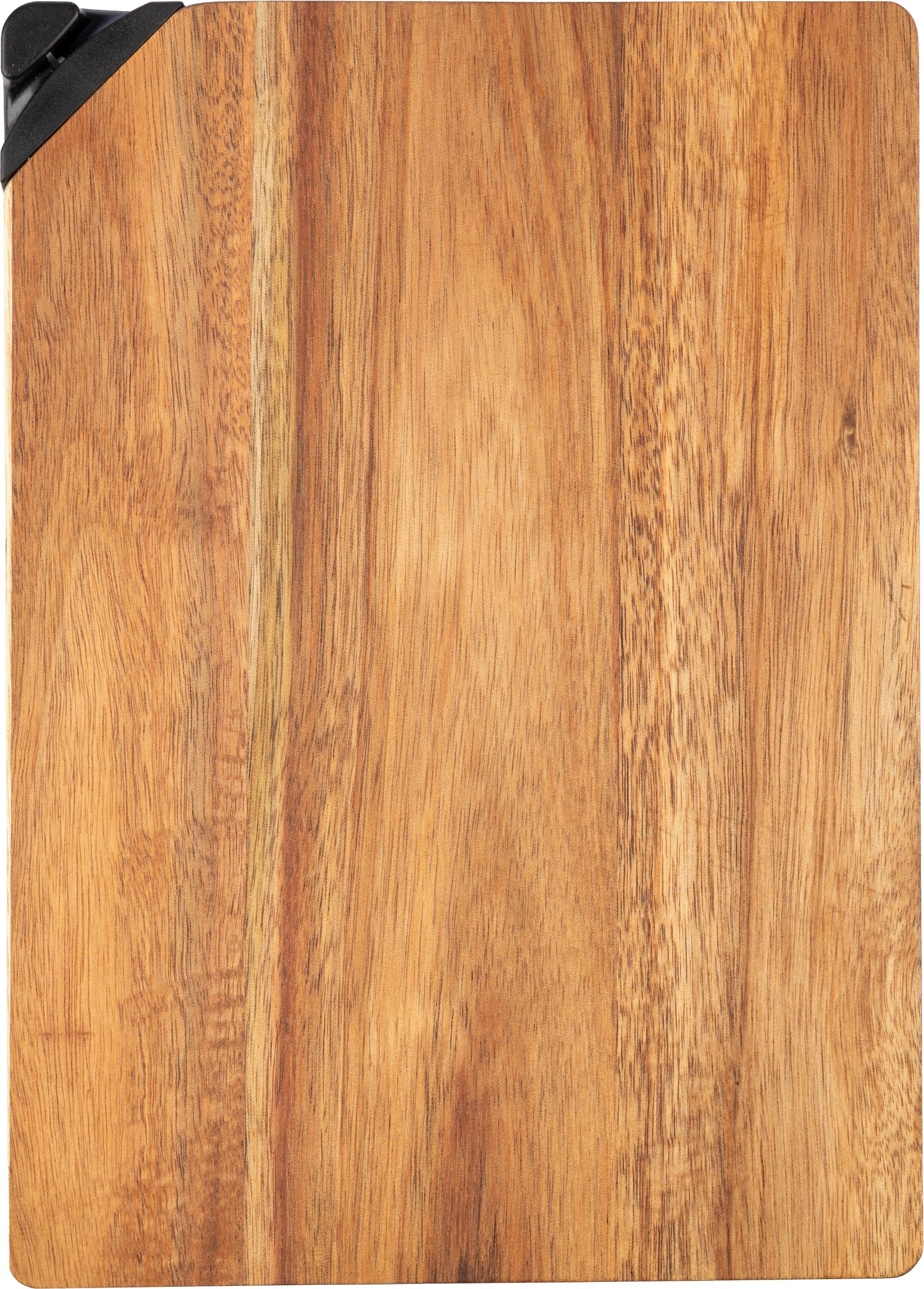 Tabla de madera de acacia con afilador Heinz