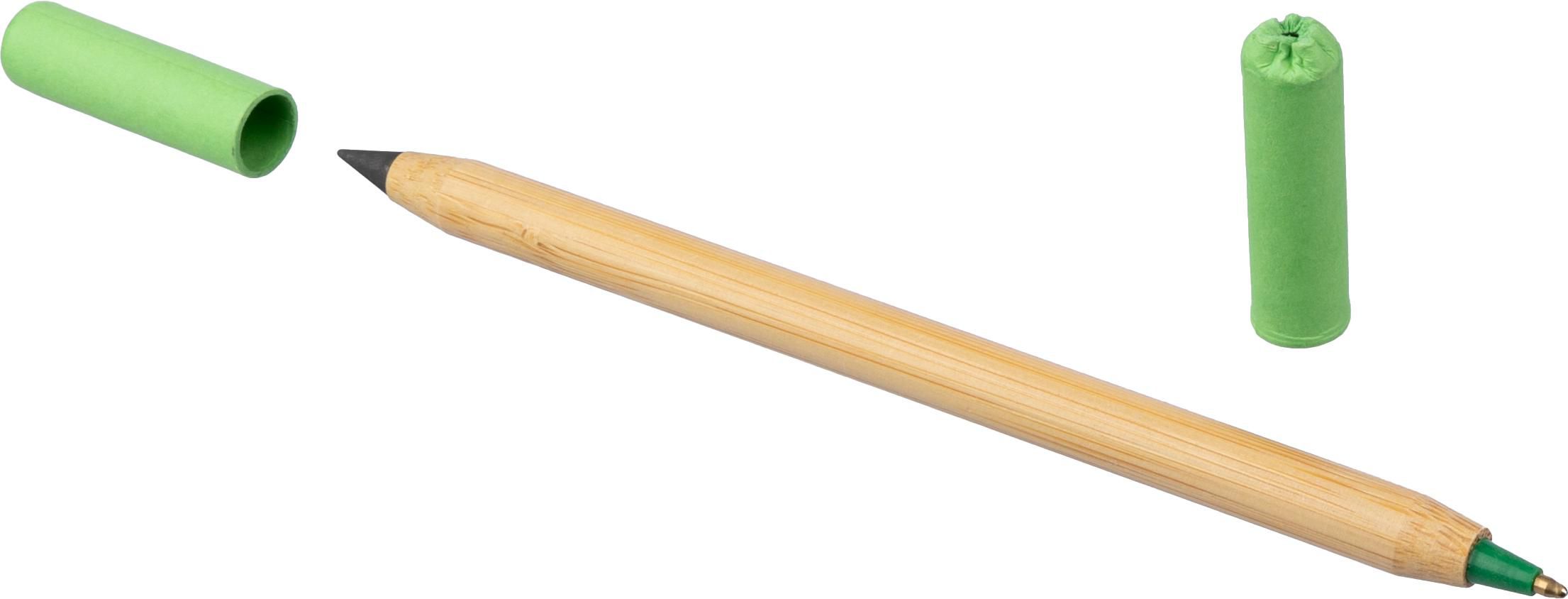 Lápiz infinito y bolígrafo de bambú Wolfgang
