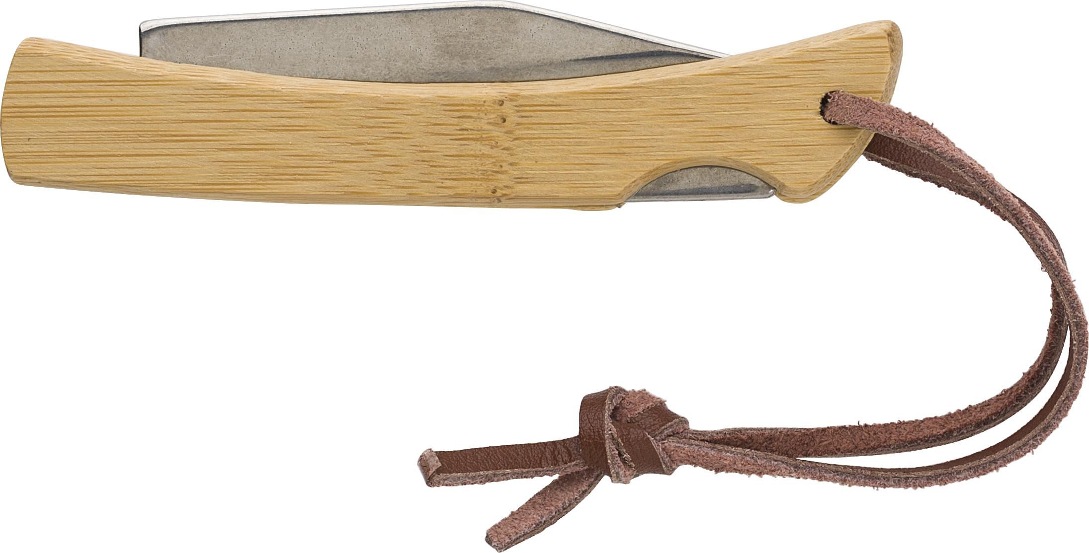 Navaja de acero inox. y bambú Beckett
