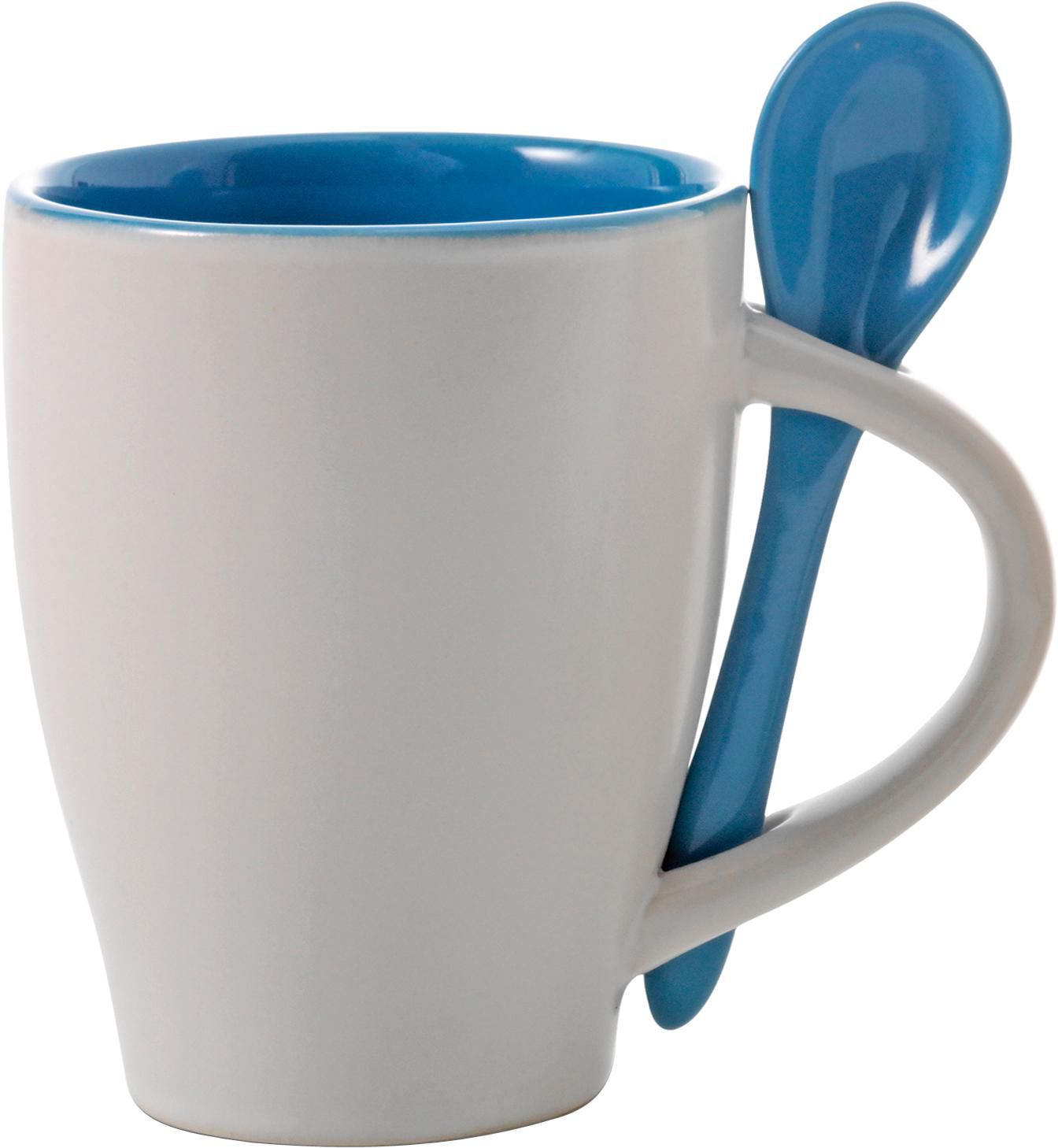 Taza y cuchara de cerámica Eduardo