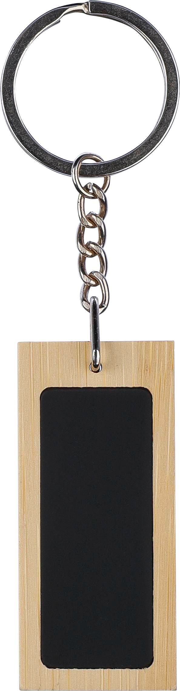 Llavero rectangular de bambú Geoffrey